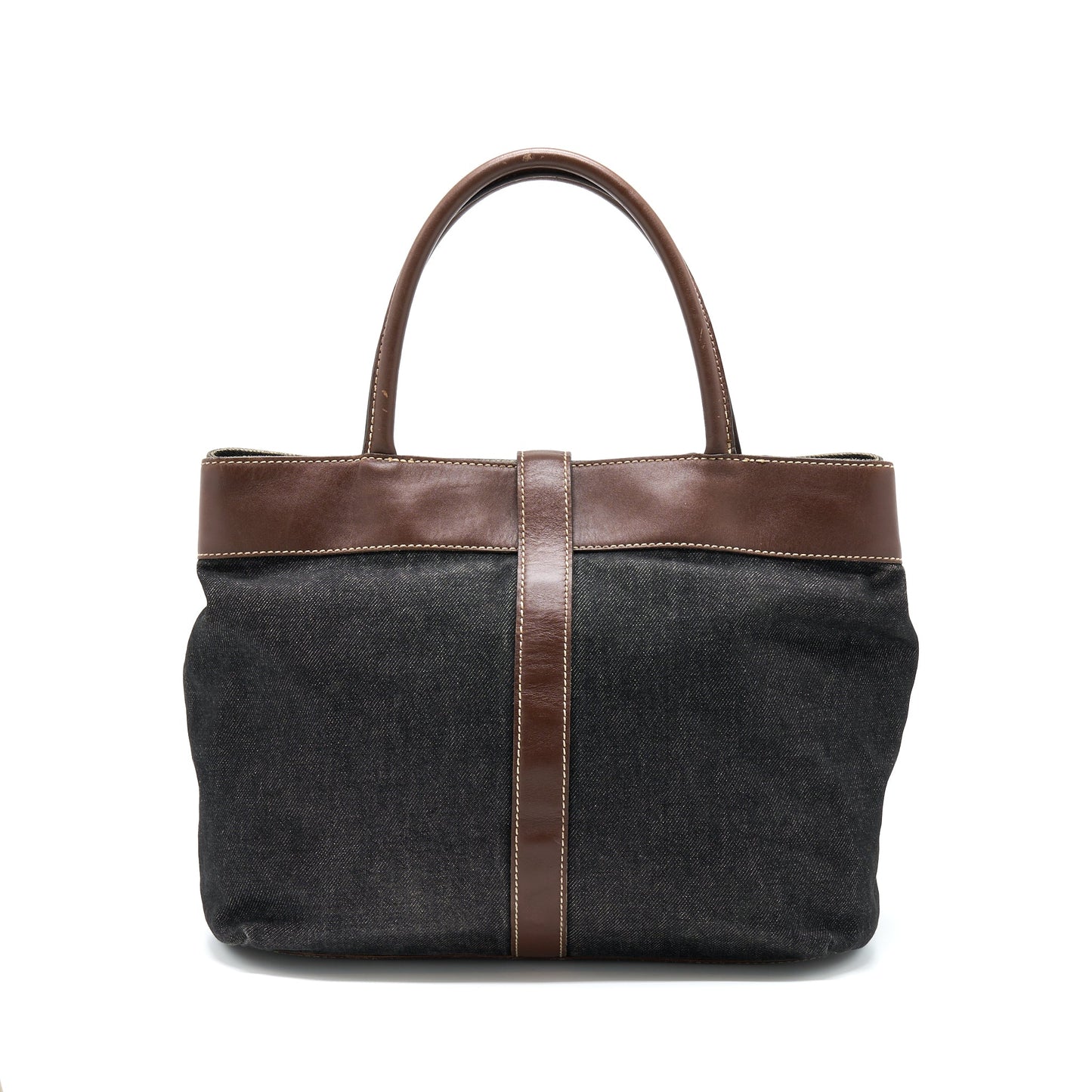 Chanel  Denim Tote Bag Ruthenium Sliver Hardware