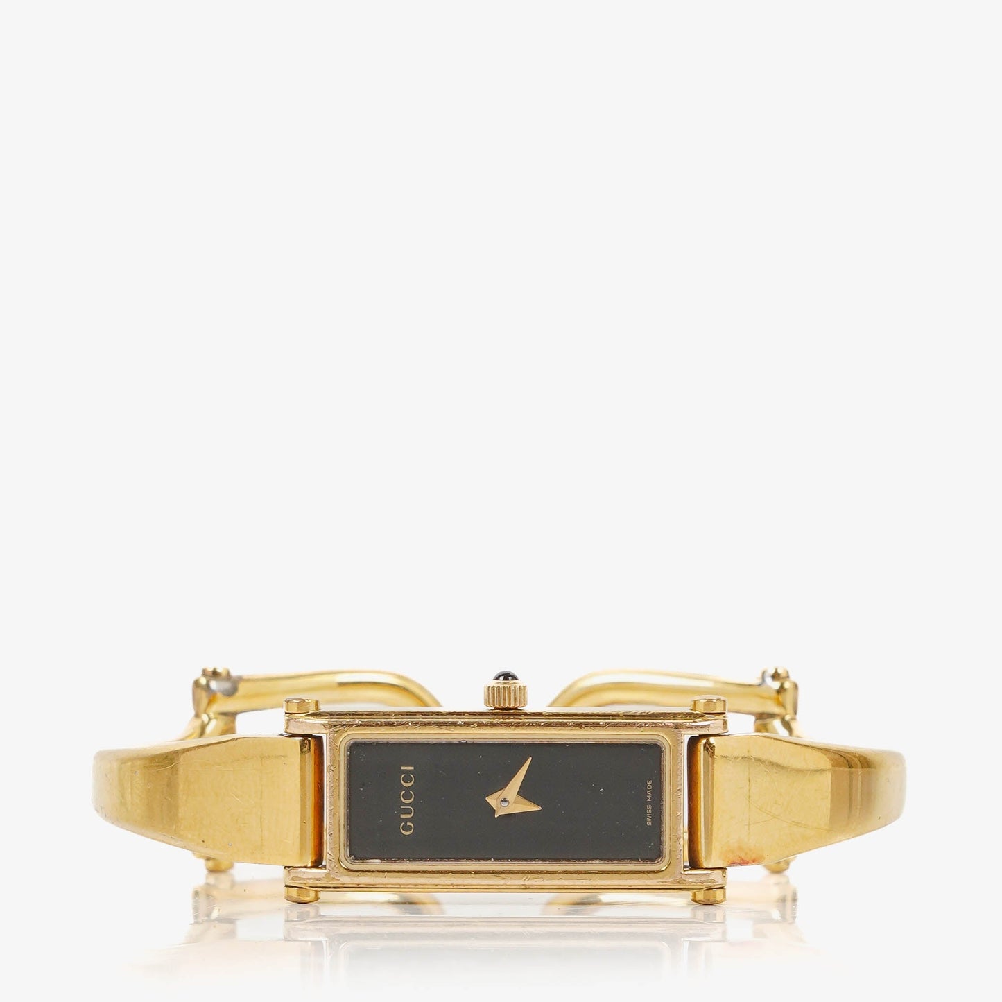 Gucci 1500L Rectangular Stainless Steel Watch