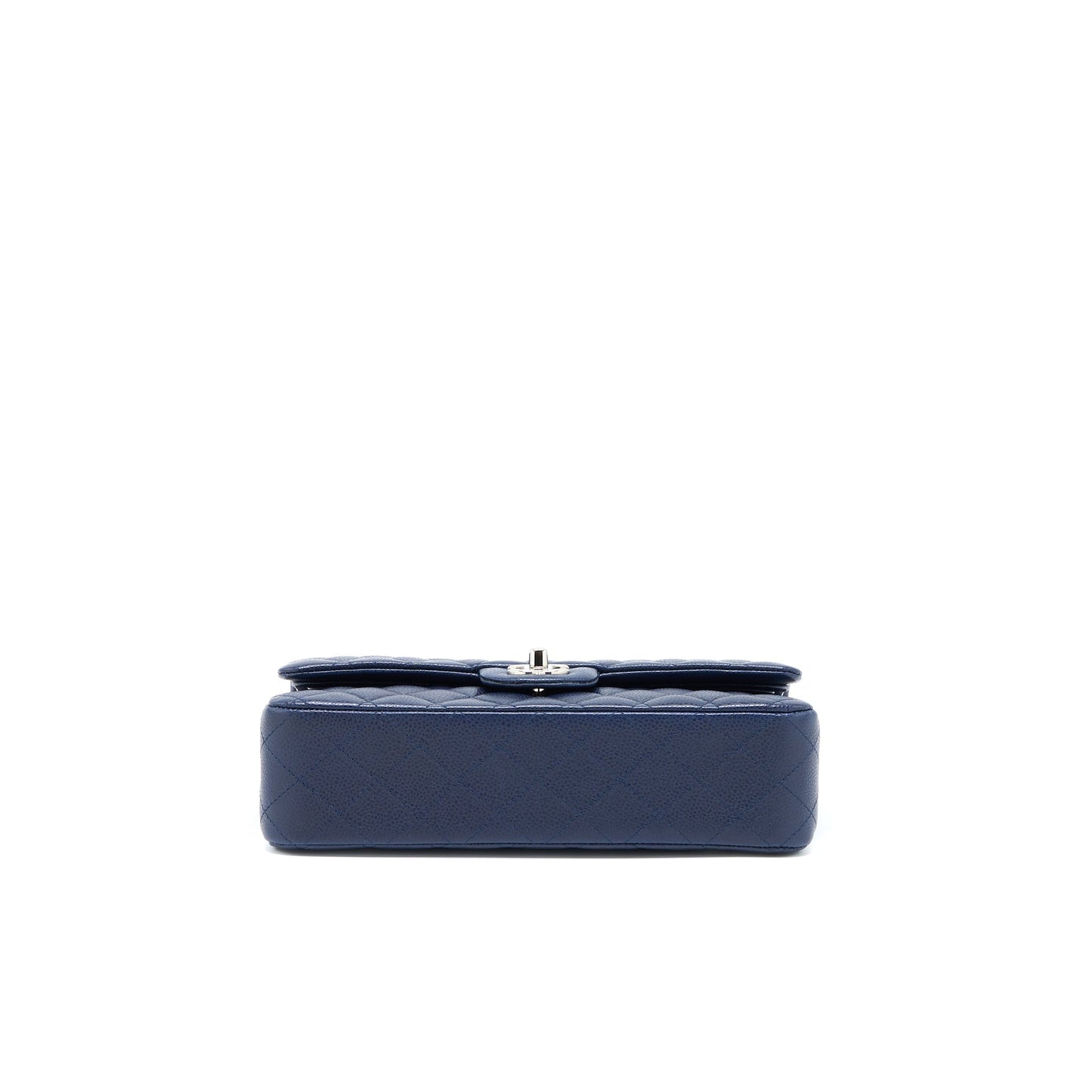 Chanel Medium Classic Double Flap Bag Caviar Navy Blue