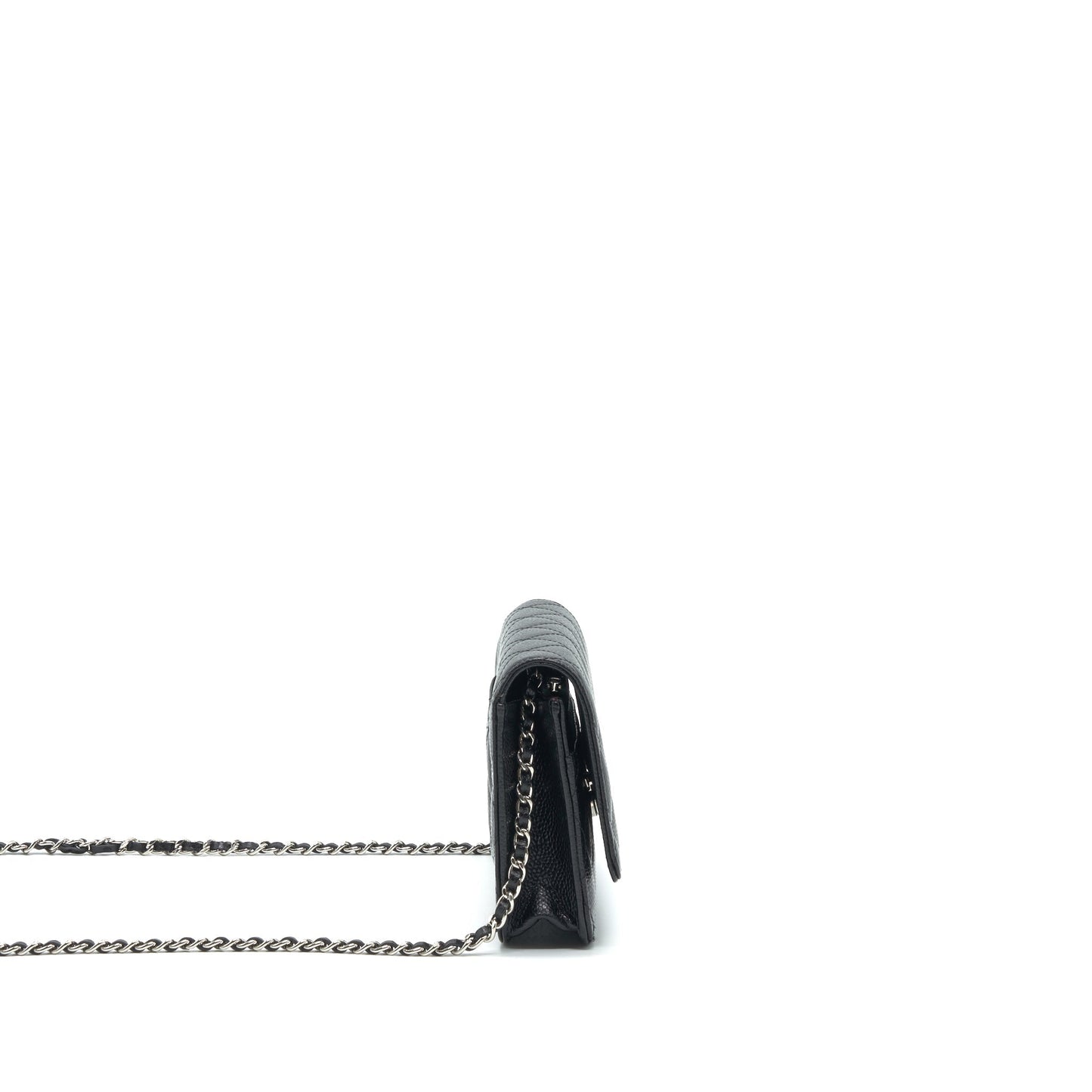 Chanel Wallet on Chain WOC in Caviar