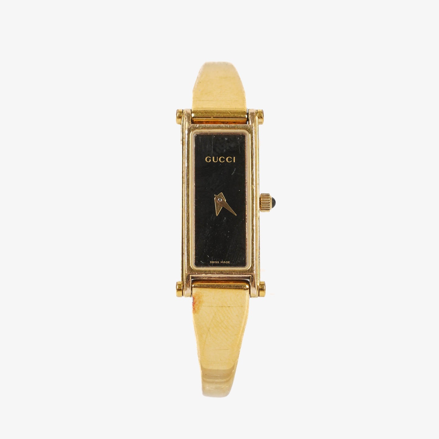 Gucci 1500L Rectangular Stainless Steel Watch