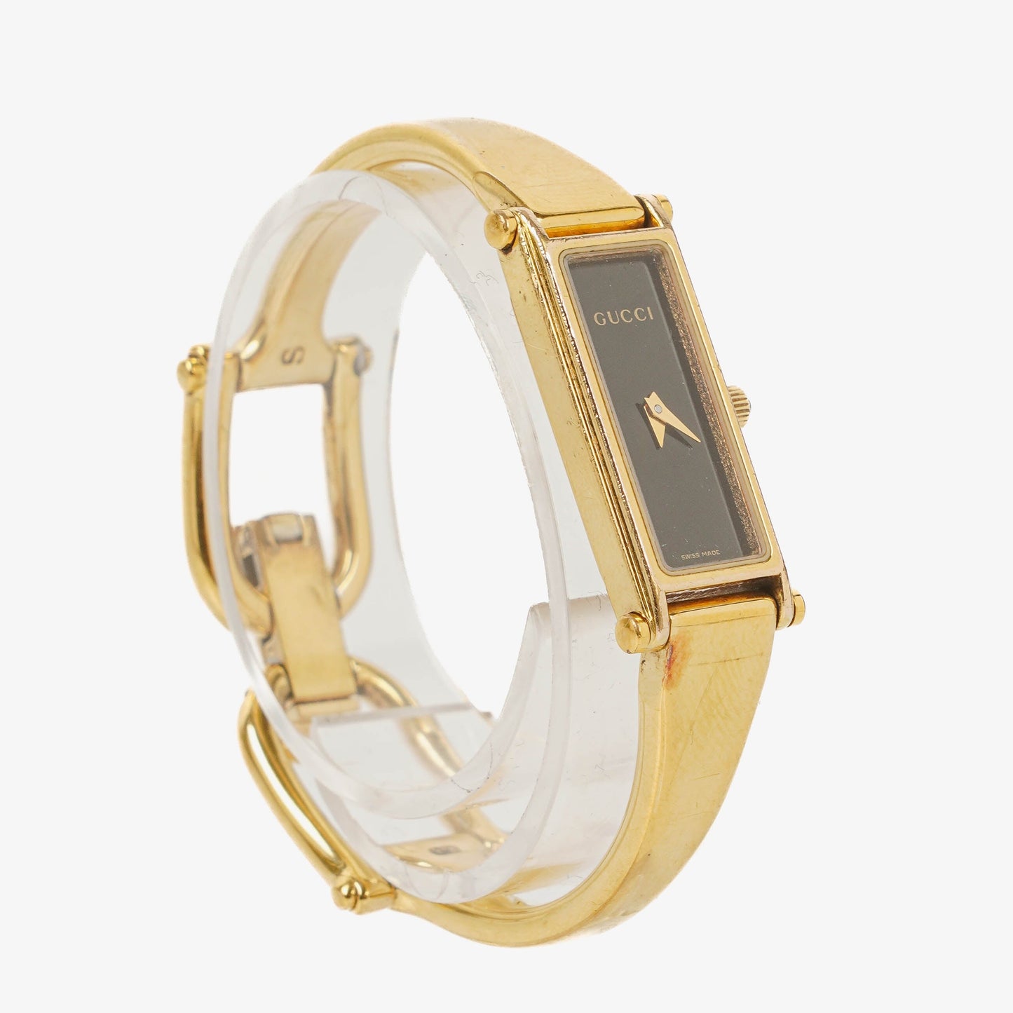 Gucci 1500L Rectangular Stainless Steel Watch