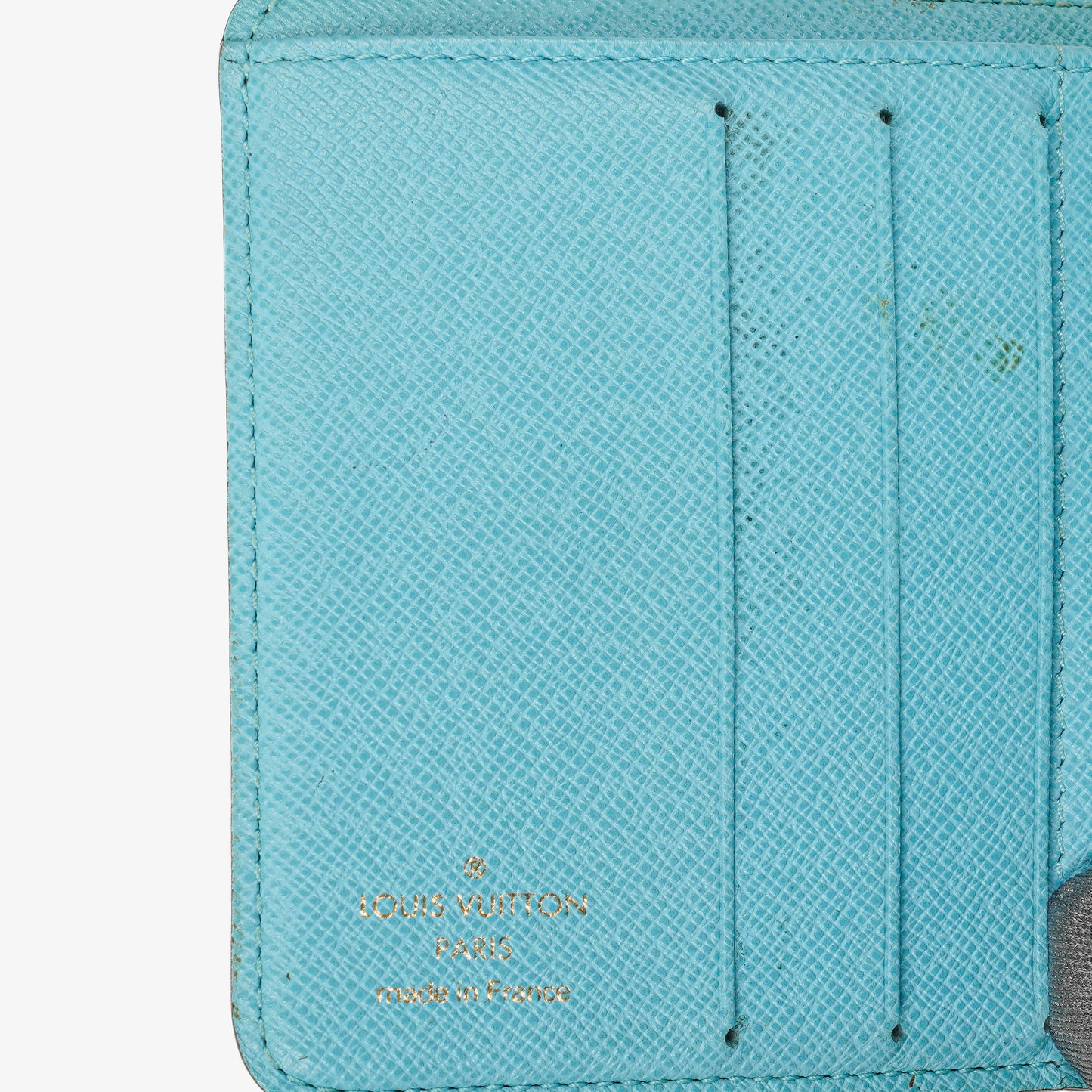 Louis Vuitton Blue Monogram Groom Limited Edition Compact Zippy Wallet