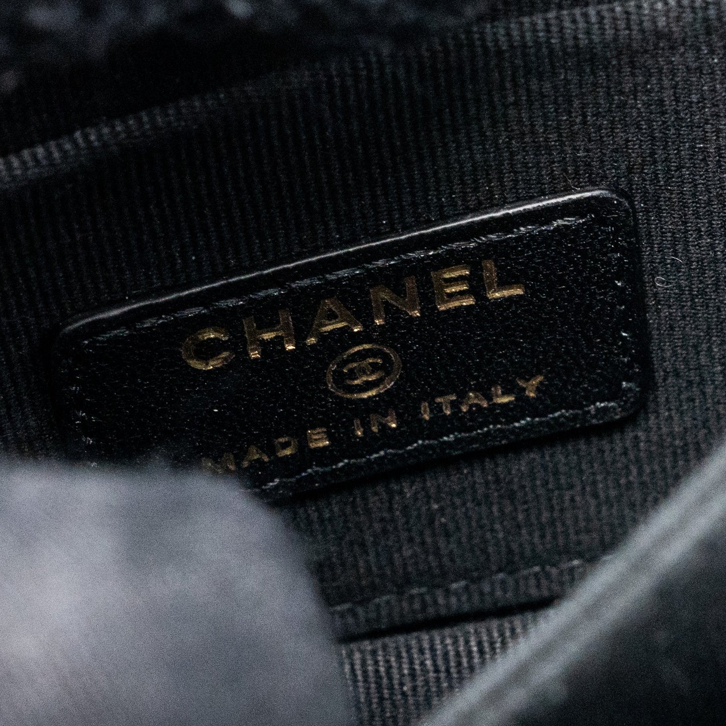 chanel top handle mini flap bag with chain lambskin black L (microchip)
