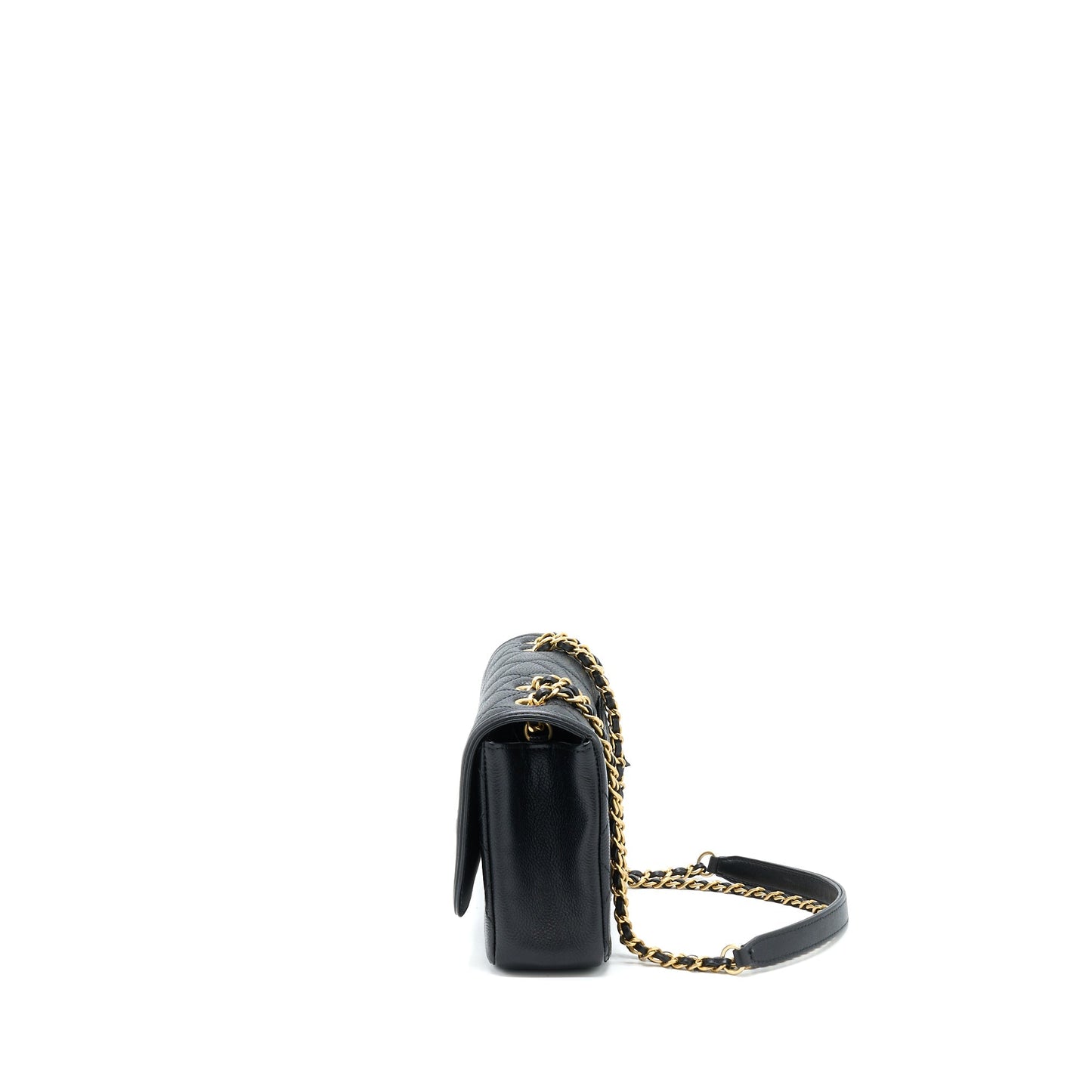 Chanel Filigree Flap Bag Caviar Black