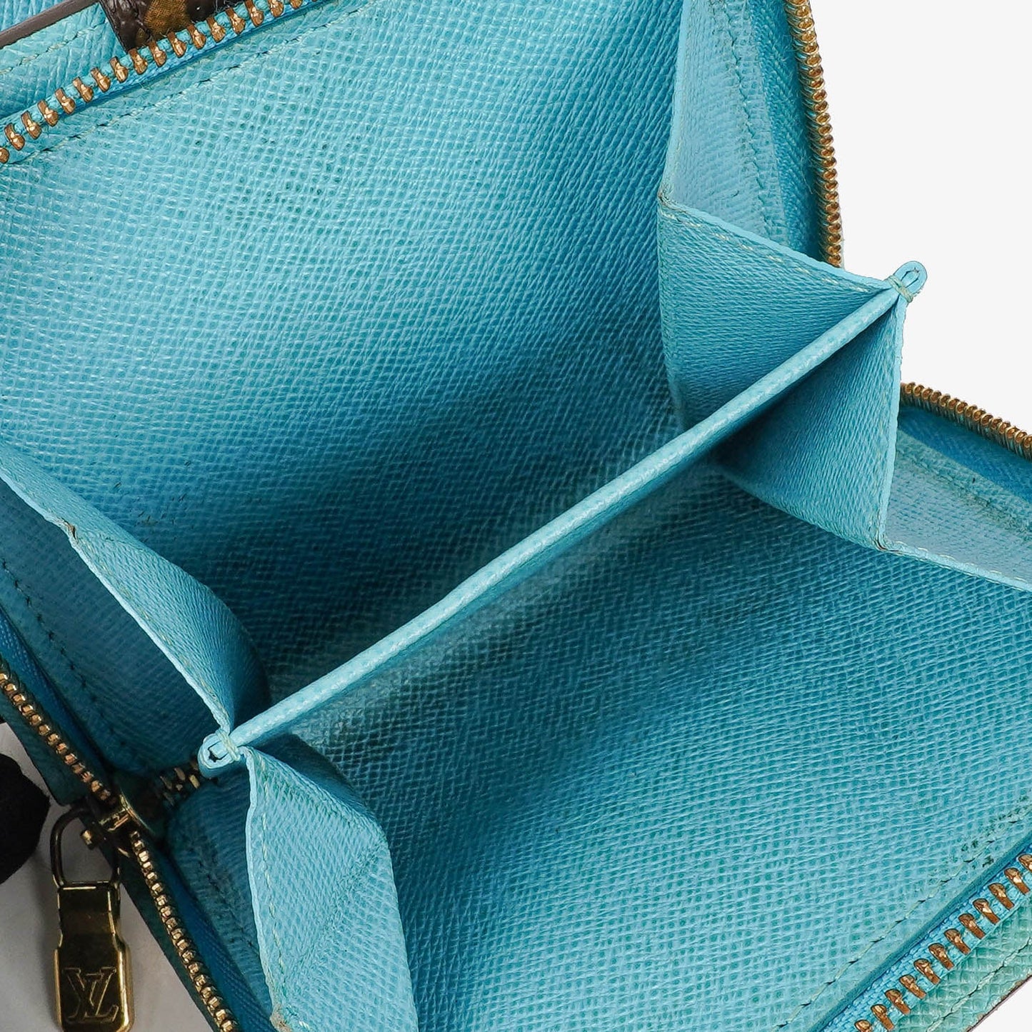 Louis Vuitton Blue Monogram Groom Limited Edition Compact Zippy Wallet