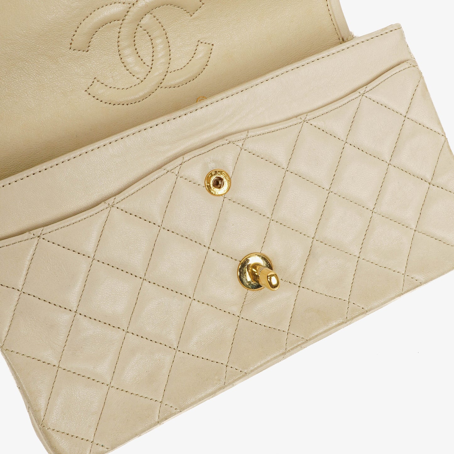 Chanel Small Classic  Double Flap Bag Quilted Lambskin 24K Gold-Plated Hardware