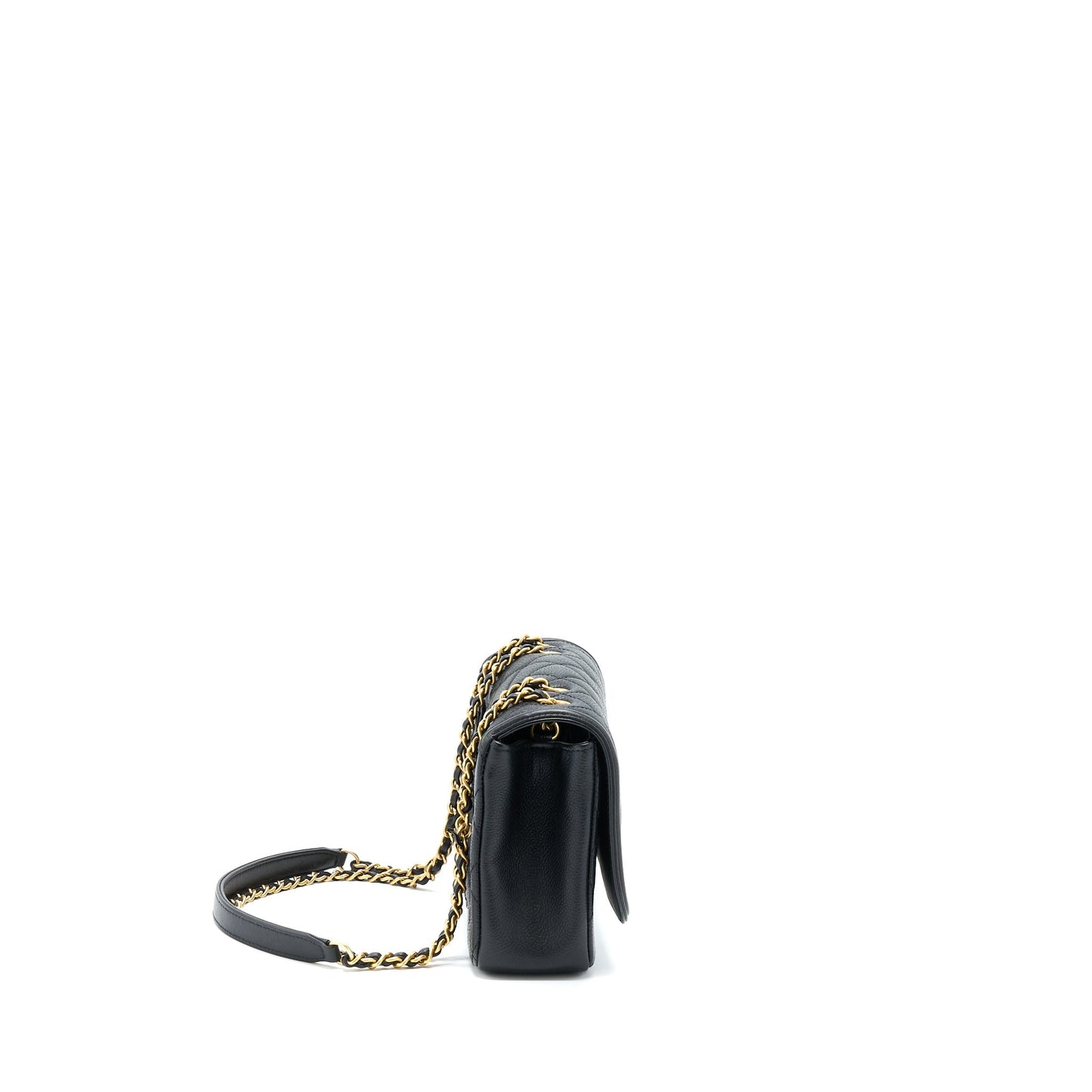 Chanel Filigree Flap Bag Caviar Black
