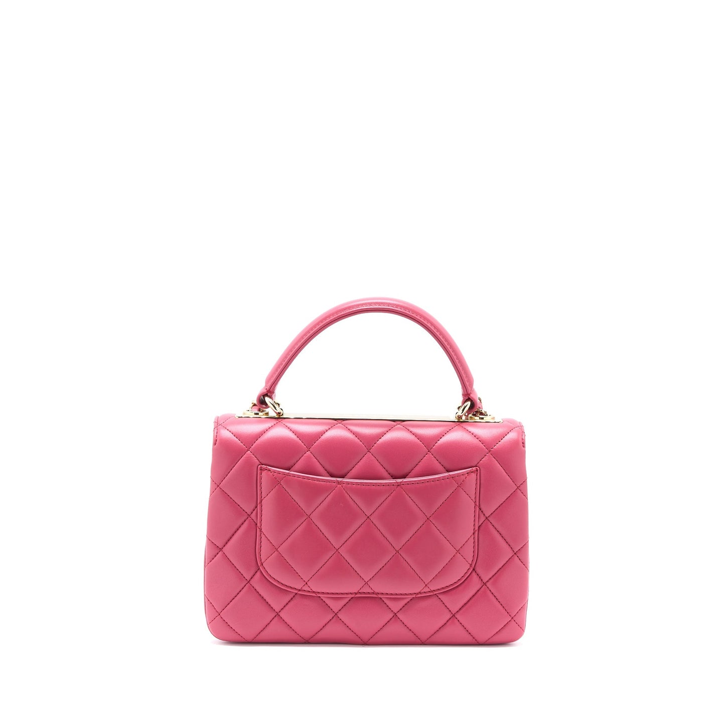 Chanel Top handle Trendy CC Flap Bag Lambskin Pink L