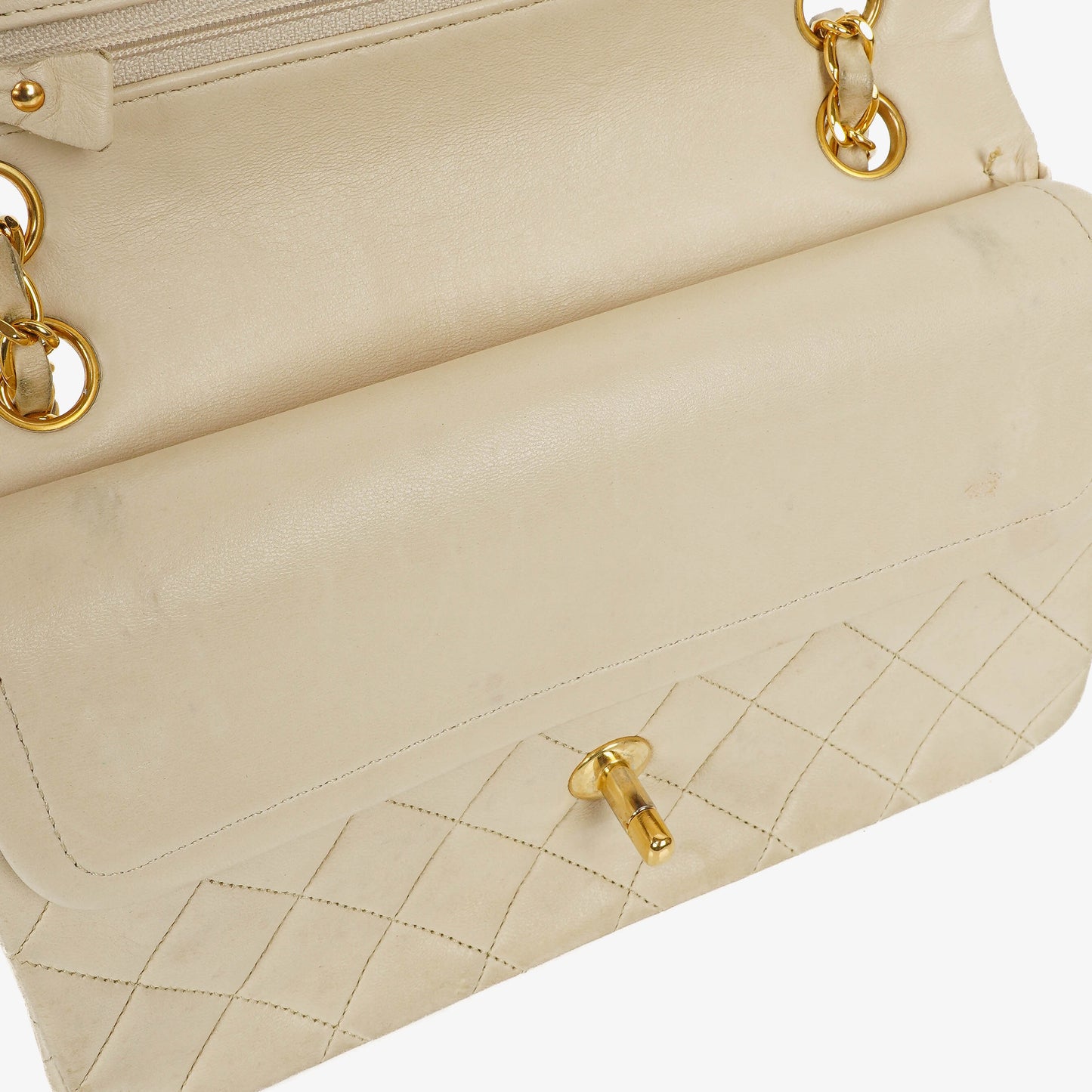 Chanel Small Classic  Double Flap Bag Quilted Lambskin 24K Gold-Plated Hardware