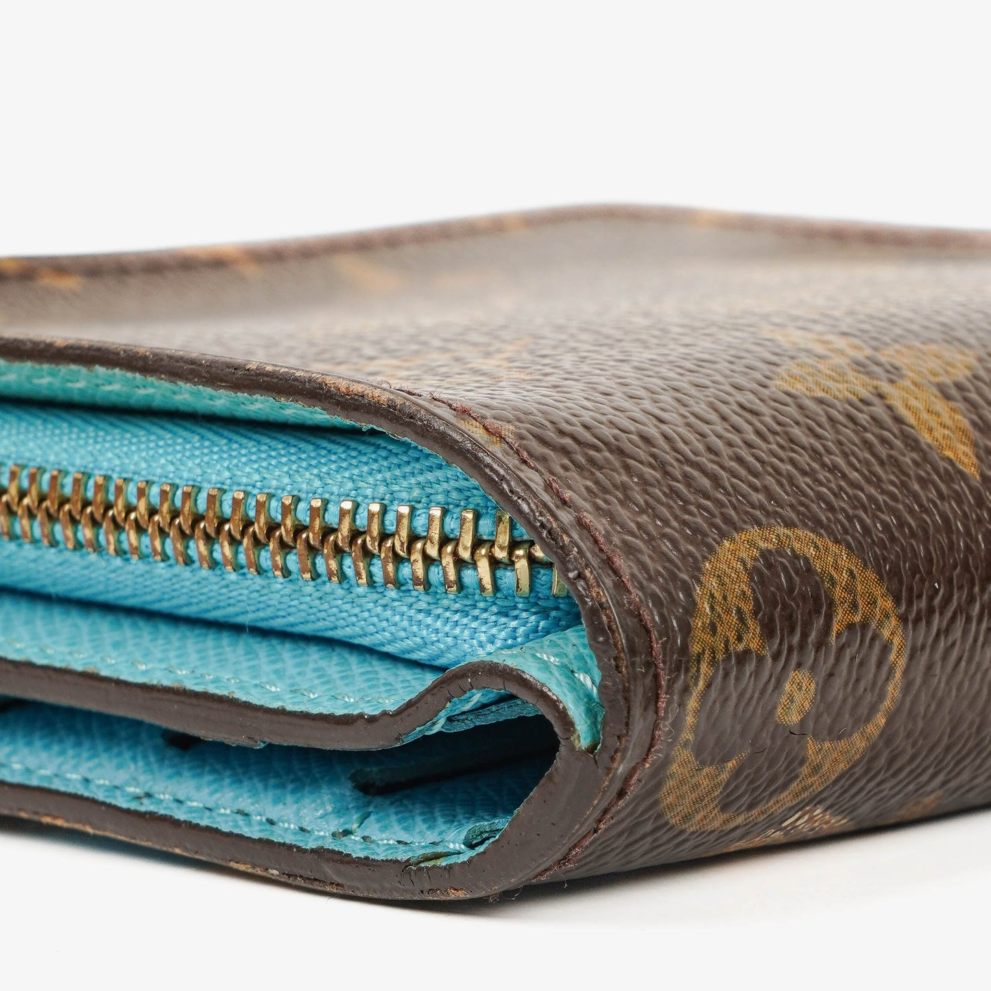 Louis Vuitton Blue Monogram Groom Limited Edition Compact Zippy Wallet