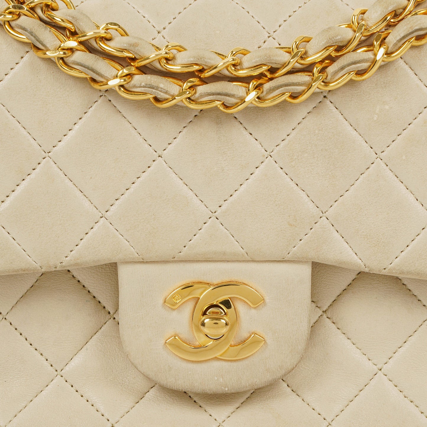 Chanel Small Classic  Double Flap Bag Quilted Lambskin 24K Gold-Plated Hardware