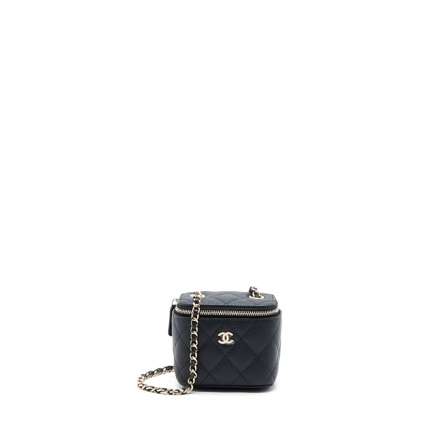 Chanel Mini Square Vanity Case Caviar Black L (Microchip)