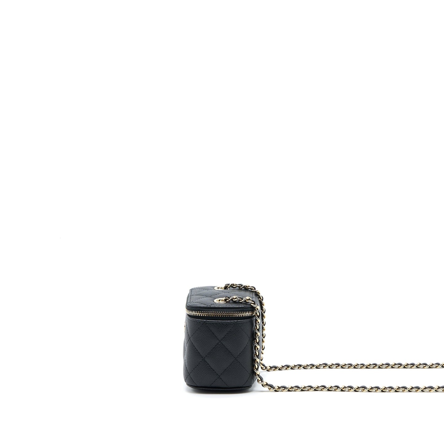Chanel Mini Square Vanity Case Caviar Black L