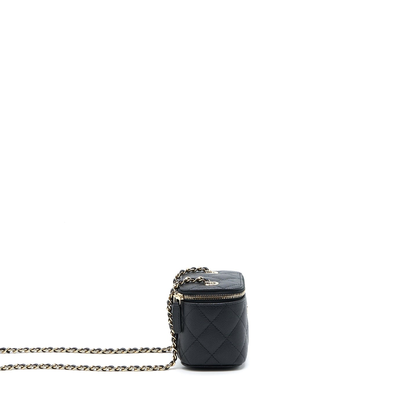 Chanel Mini Square Vanity Case Caviar Black L (Microchip)