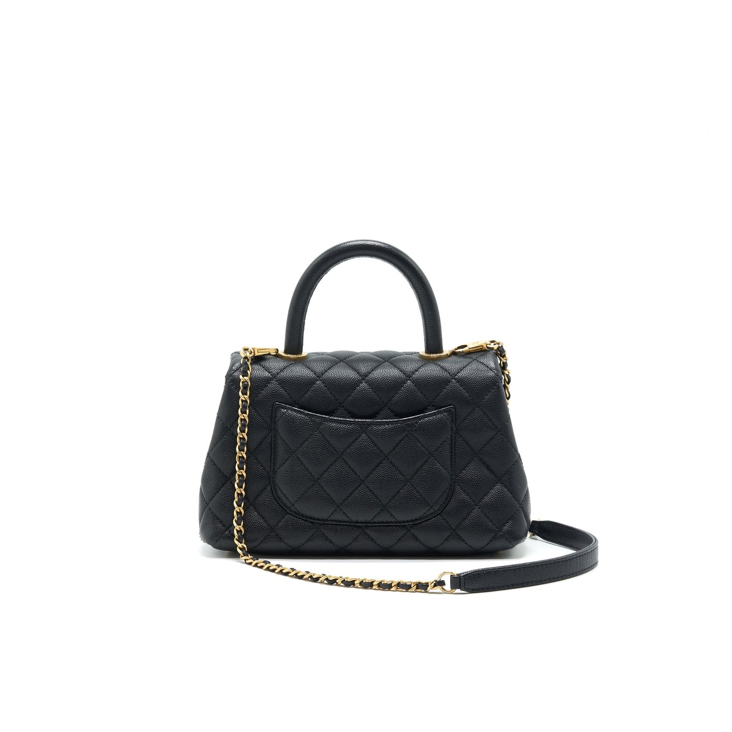 Chanel Caviar Mini Cocohandle Black GHW serial25 Handbag