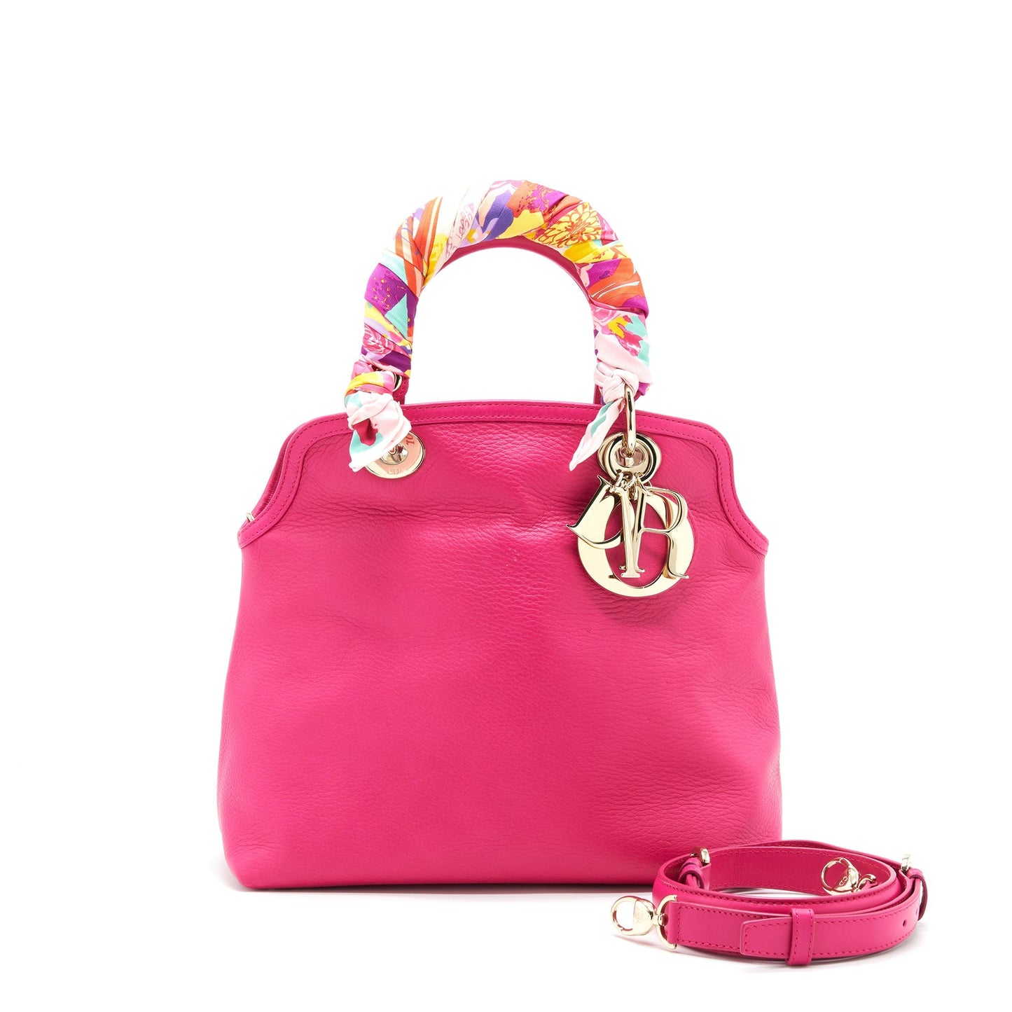 Christian Dior Granville Purse in Hot pink Leather