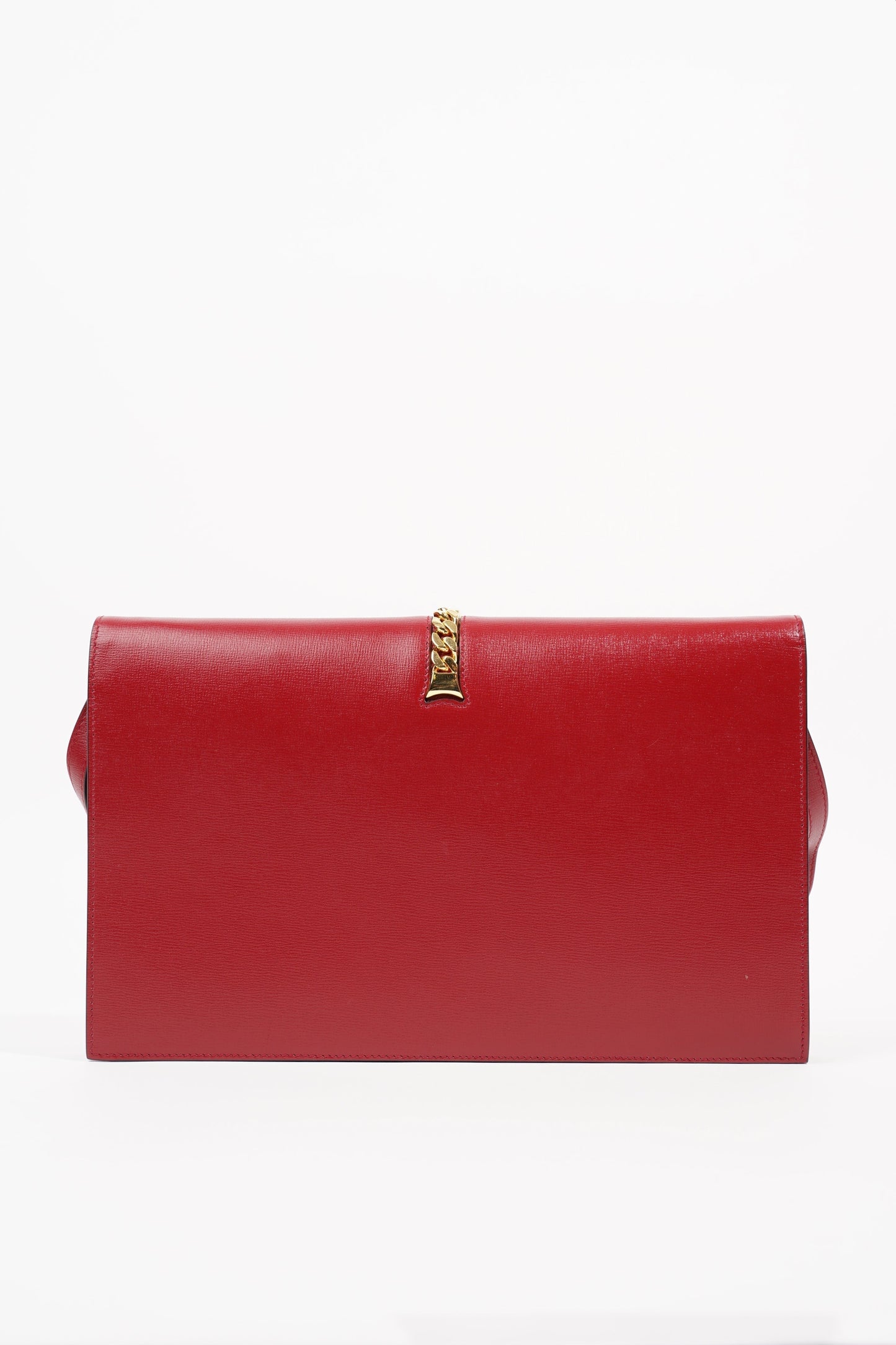 Gucci Womans Sylvie 1969 Shoulder Bag Red Medium