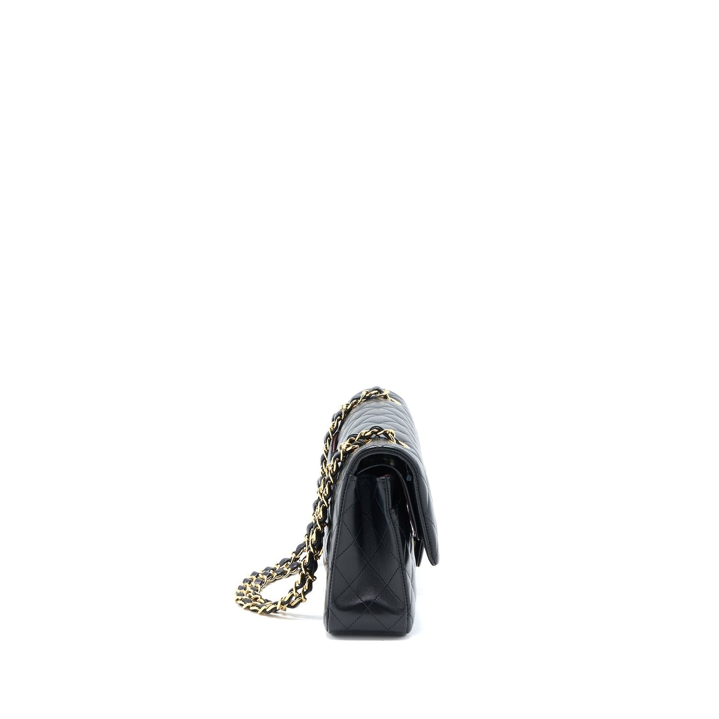 Chanel Medium Classic Double Flap Bag Lambskin Black