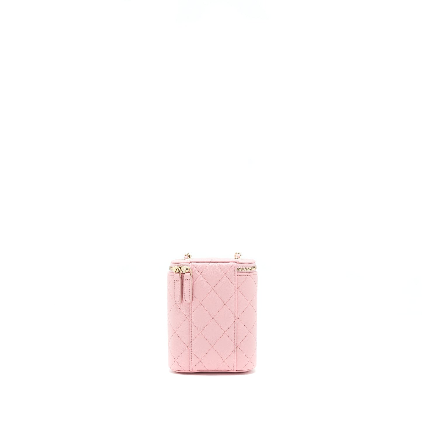 Chanel 22C Vertical Vanity On Chain Caviar Sakura Pink L