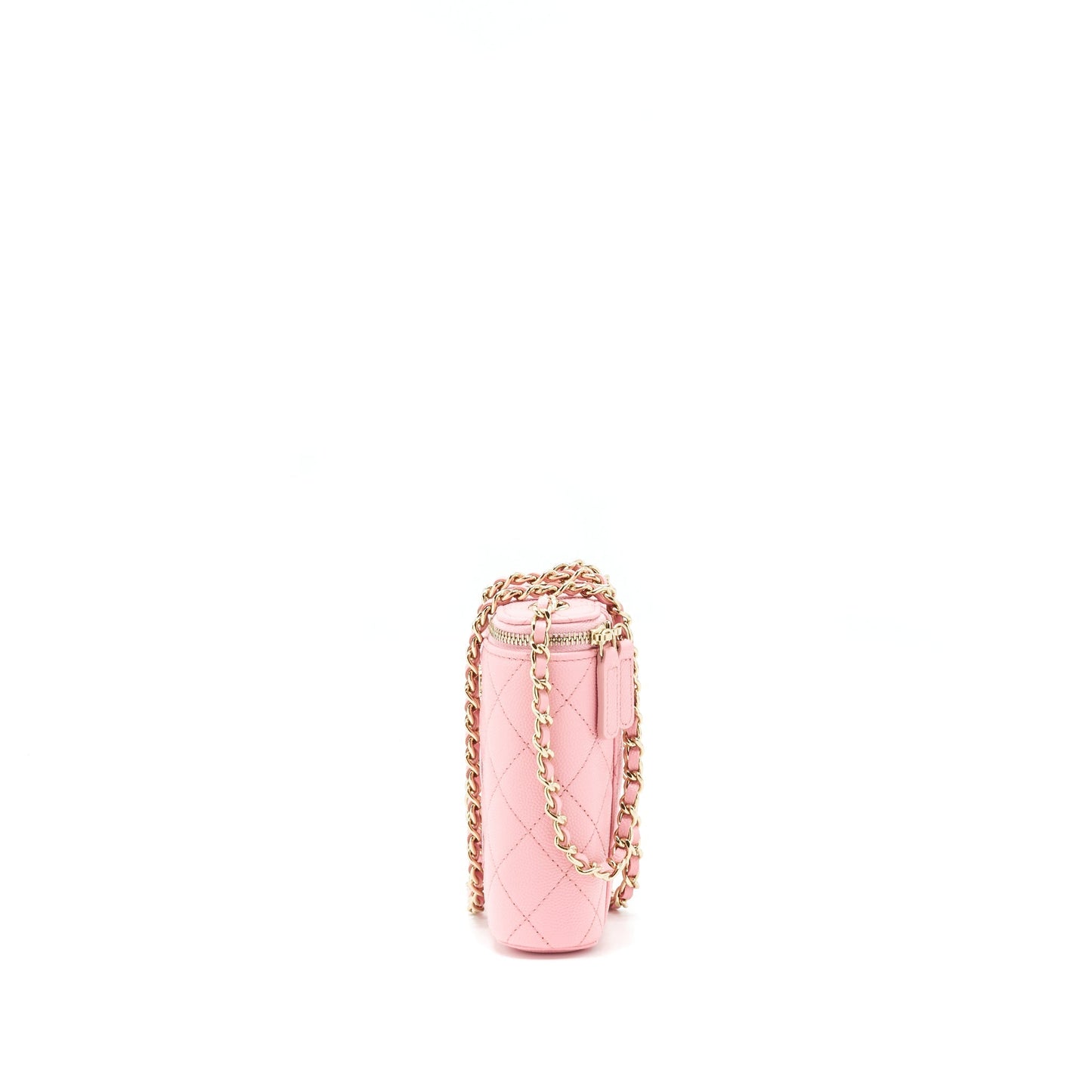 Chanel 22C Vertical Vanity On Chain Caviar Sakura Pink L