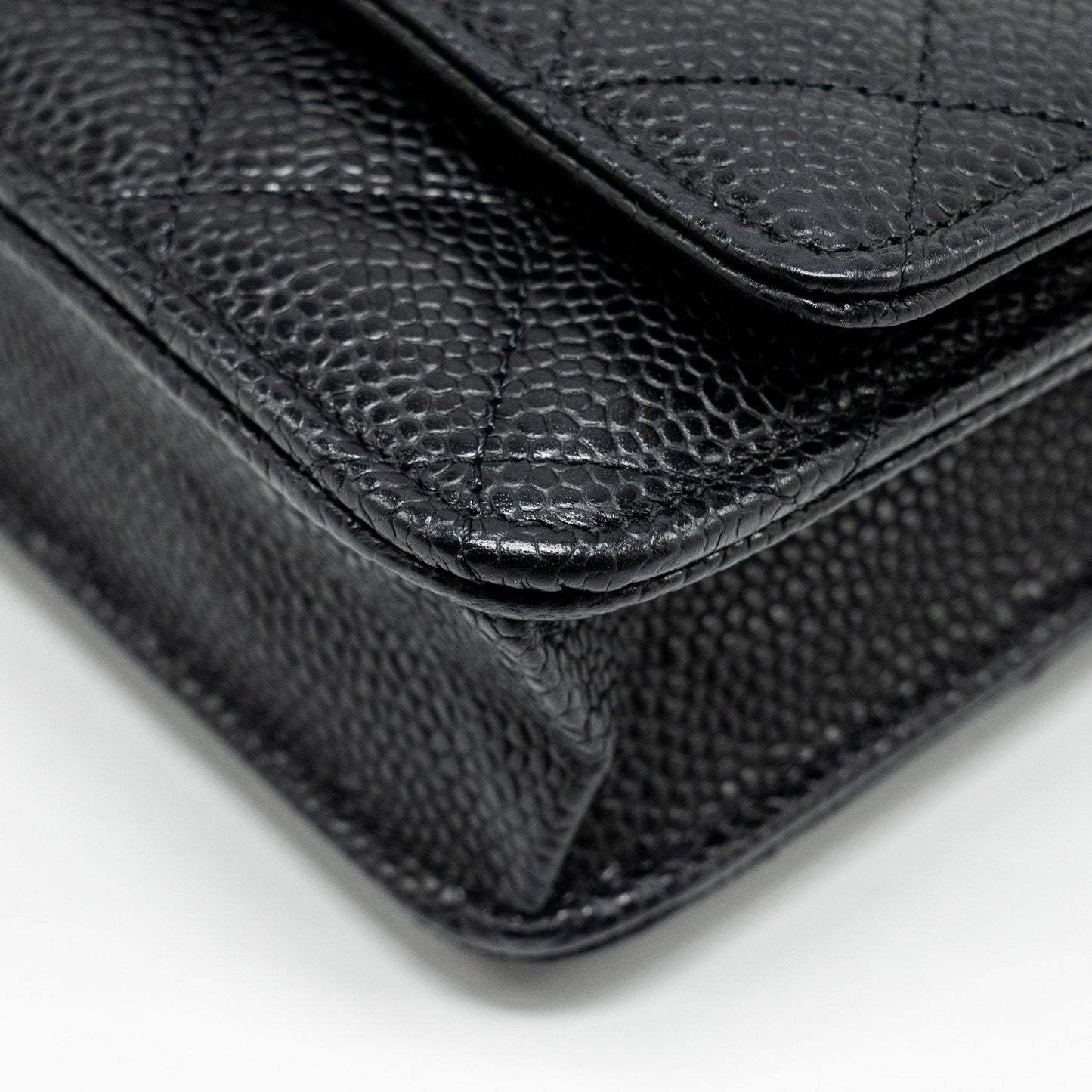 Chanel Classic Wallet on Chain Caviar Black