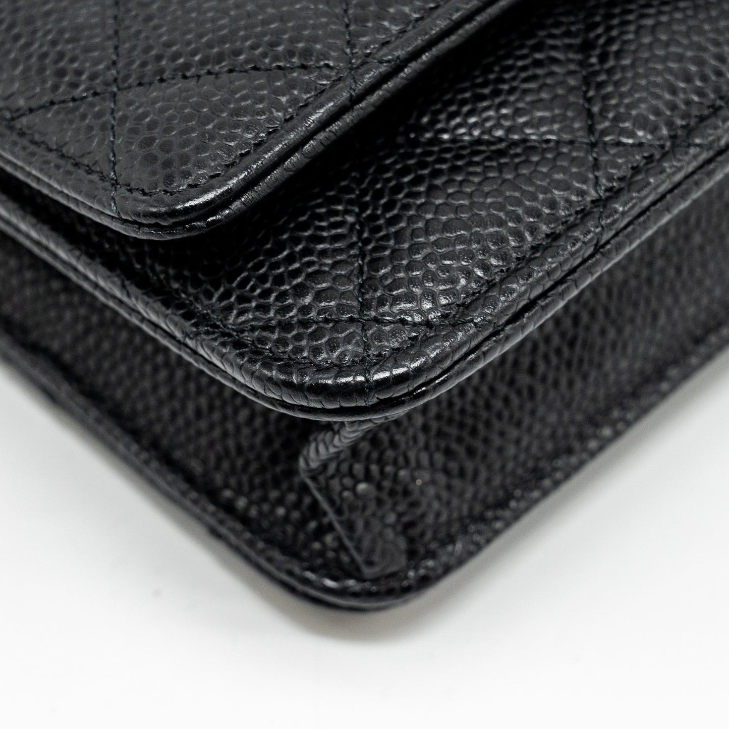 Chanel Classic Wallet on Chain Caviar Black