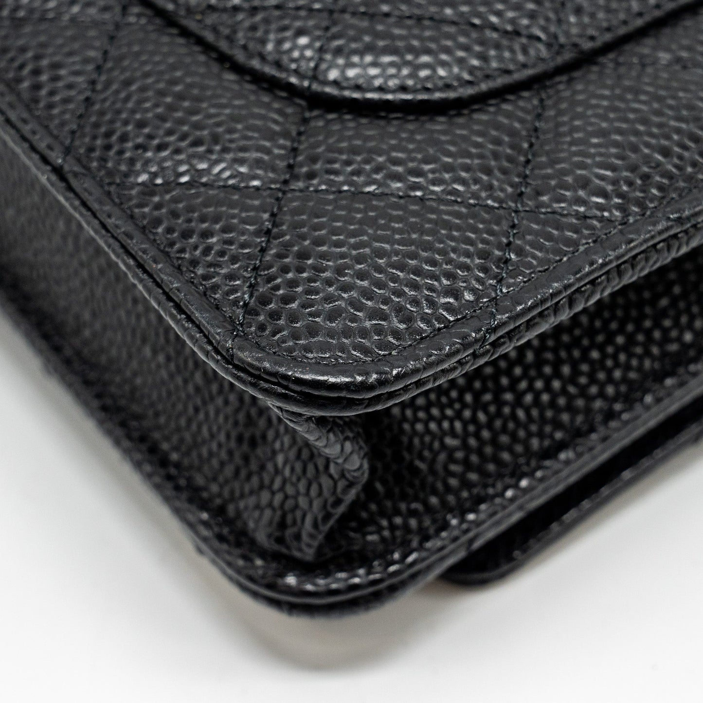 Chanel Classic Wallet on Chain Caviar Black