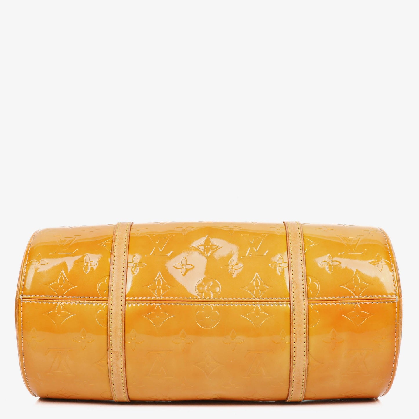 Louis Vuitton Yellow Papillon 30 Bedford Monogram Vernis Leather Bag