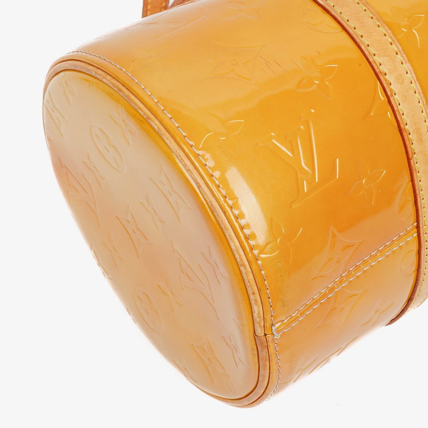 Louis Vuitton Yellow Papillon 30 Bedford Monogram Vernis Leather Bag