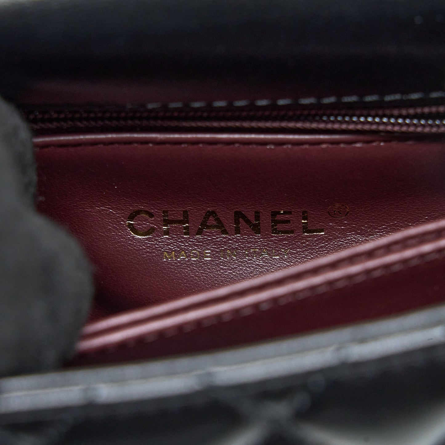Chanel 22A Mini Coco Handle with Detailed Letter Handle Calfskin Black Brushed  (Microchip)