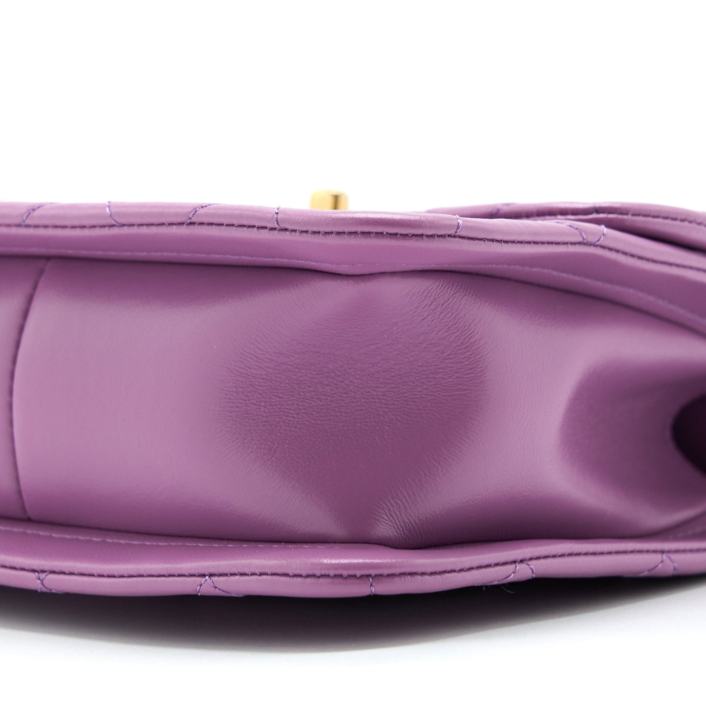 Chanel Square Flap Bag Lambskin Light Purple Brushed