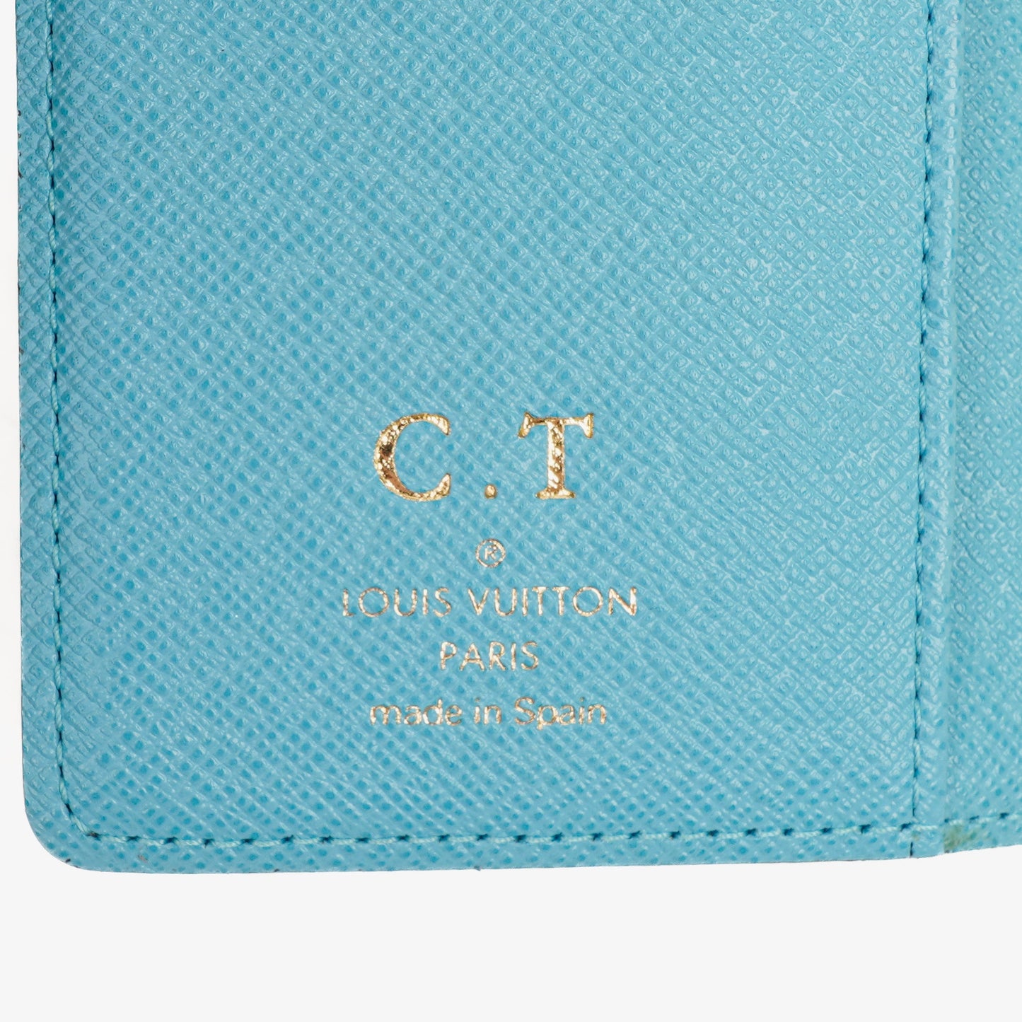 Louis Vuitton Limited Edition Blue/White Monogram Canvas Groom Ring Agenda