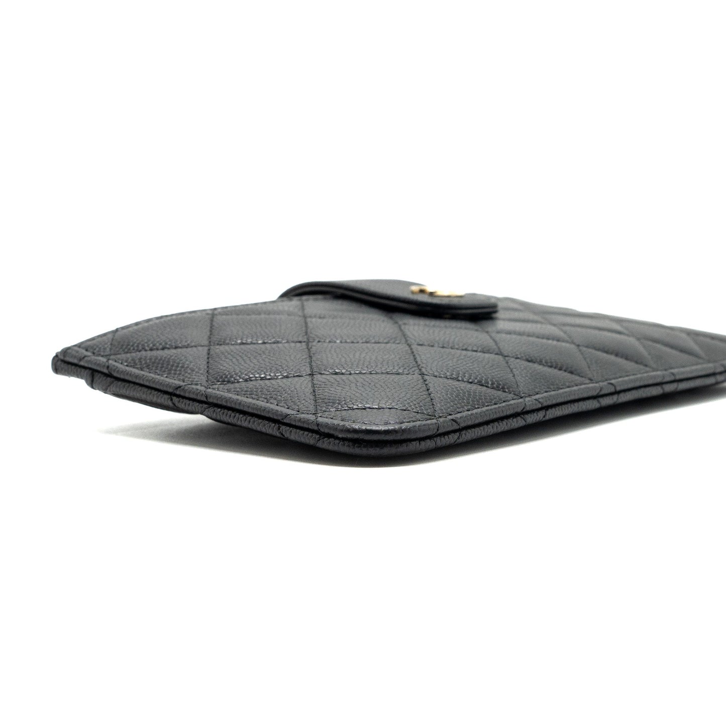 Chanel Clutch Wallet Caviar Black L