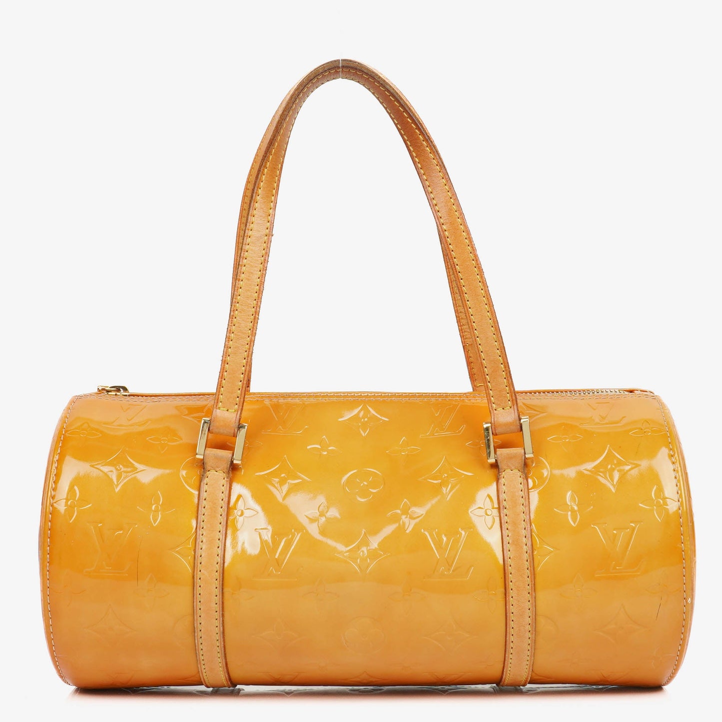 Louis Vuitton Yellow Papillon 30 Bedford Monogram Vernis Leather Bag