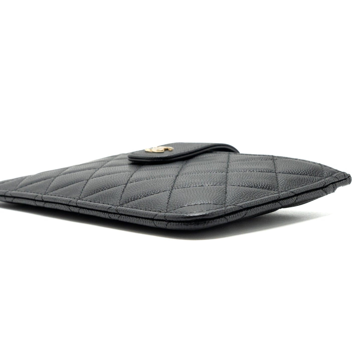Chanel Clutch Wallet Caviar Black L