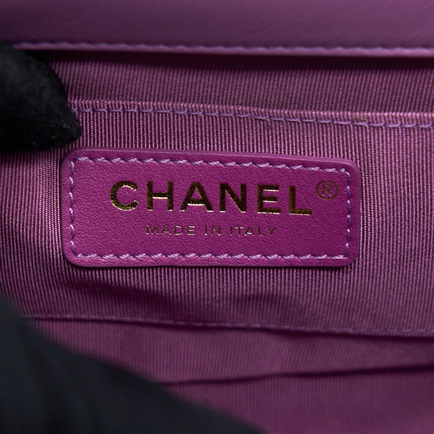 Chanel Square Flap Bag Lambskin Light Purple Brushed