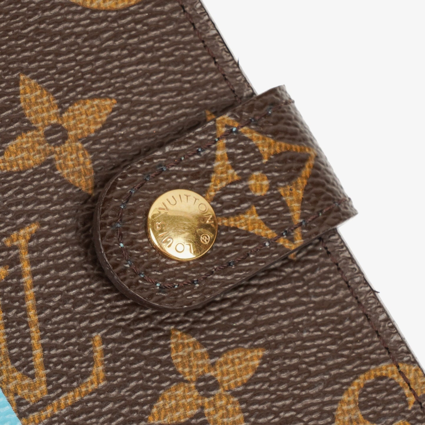 Louis Vuitton Limited Edition Blue/White Monogram Canvas Groom Ring Agenda