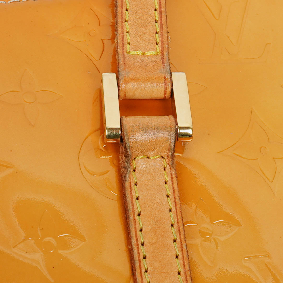 Louis Vuitton Yellow Papillon 30 Bedford Monogram Vernis Leather Bag
