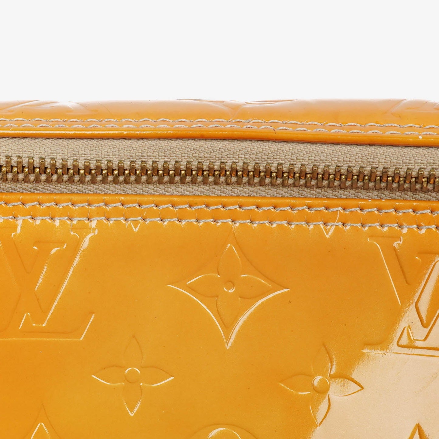 Louis Vuitton Yellow Papillon 30 Bedford Monogram Vernis Leather Bag