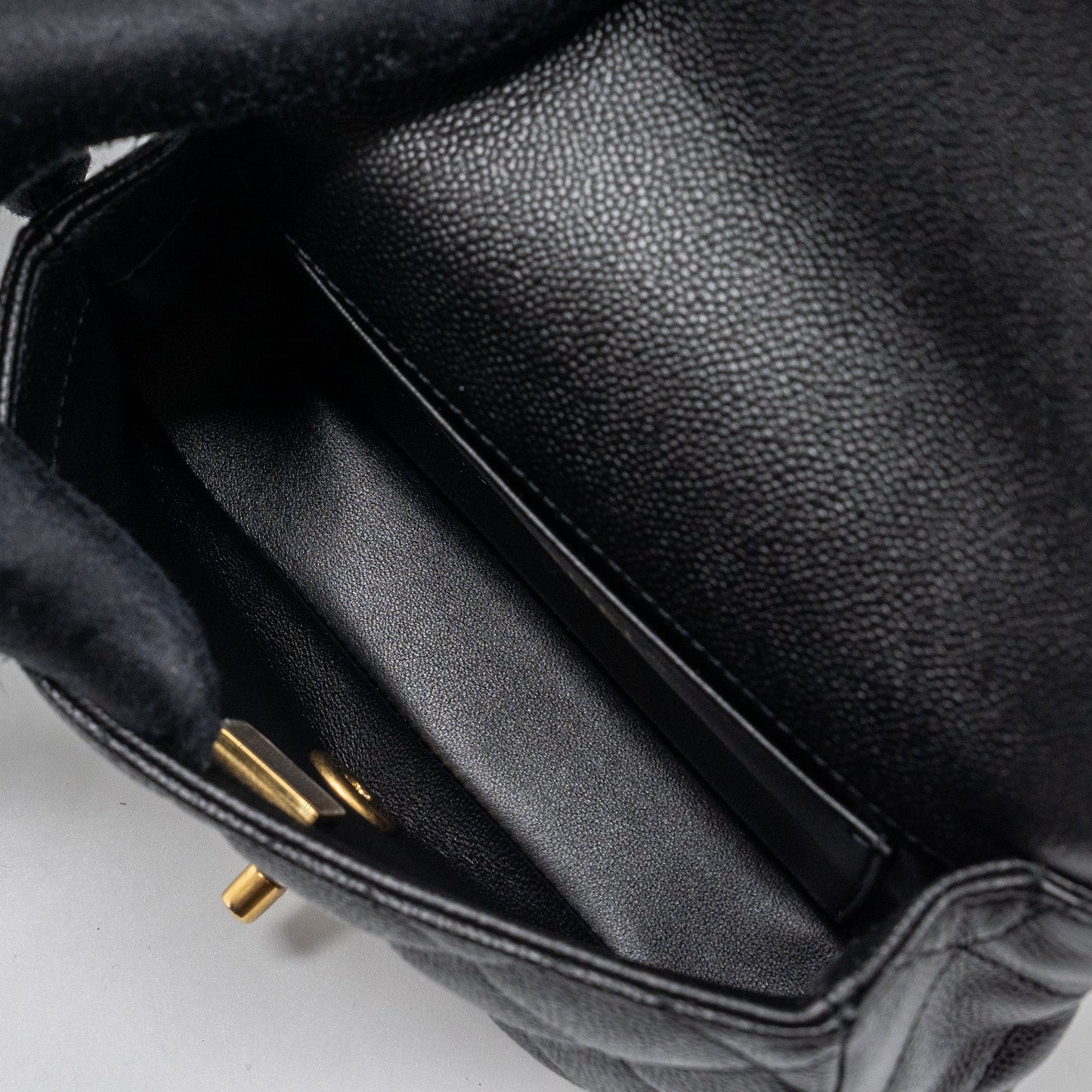 Chanel 23p Mini Coco Love Flap Bag Caviar Black (Microchip)