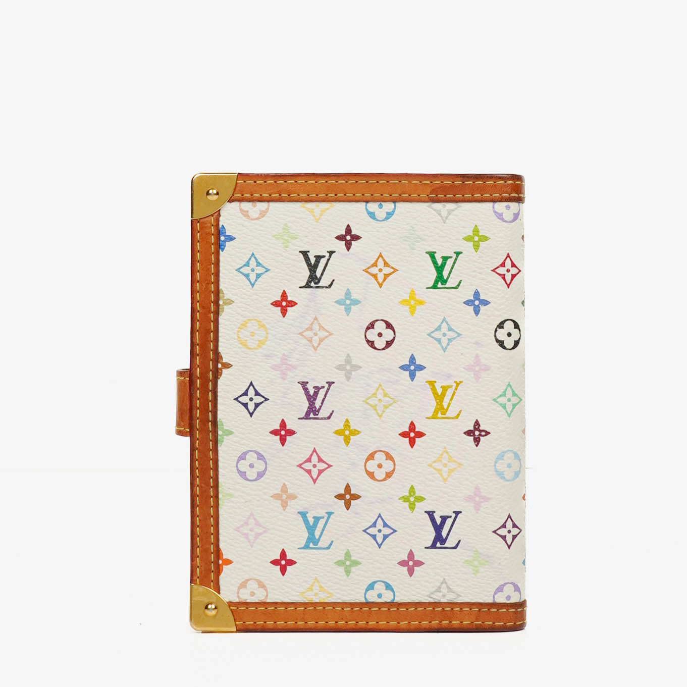 Louis Vuitton x Takashi Murakami White Monogram Multicolore Small Agenda/Notebook Cover