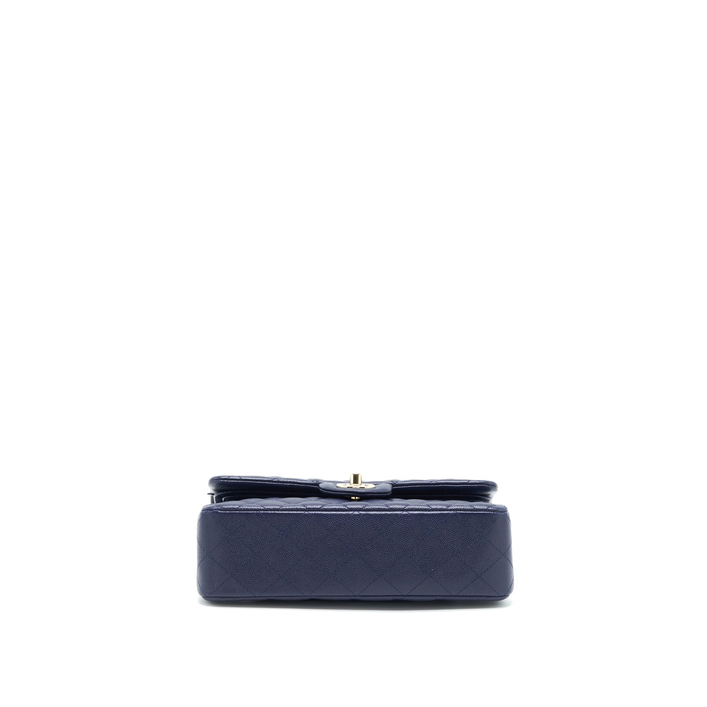 Chanel Small Classic Flap Bag Caviar Dark Blue L