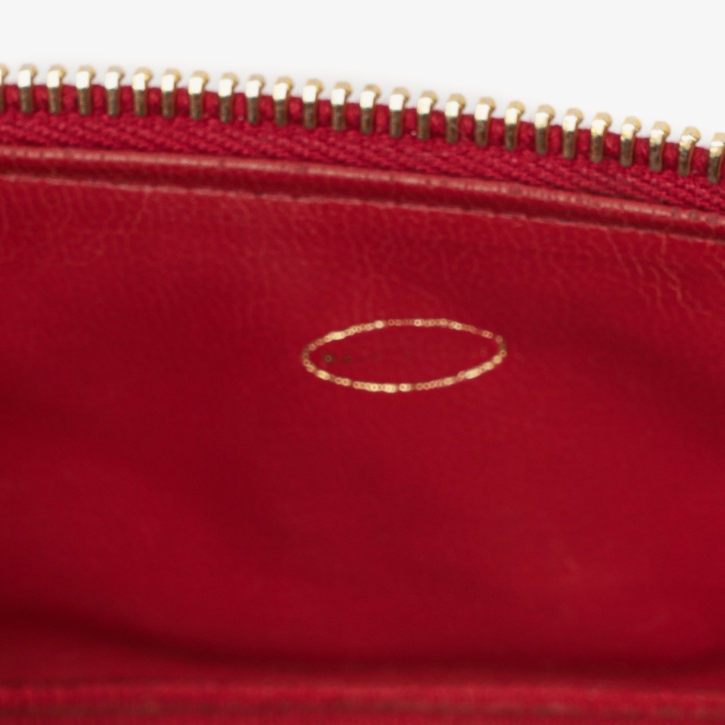 Chanel Red Leather Vanity Case
