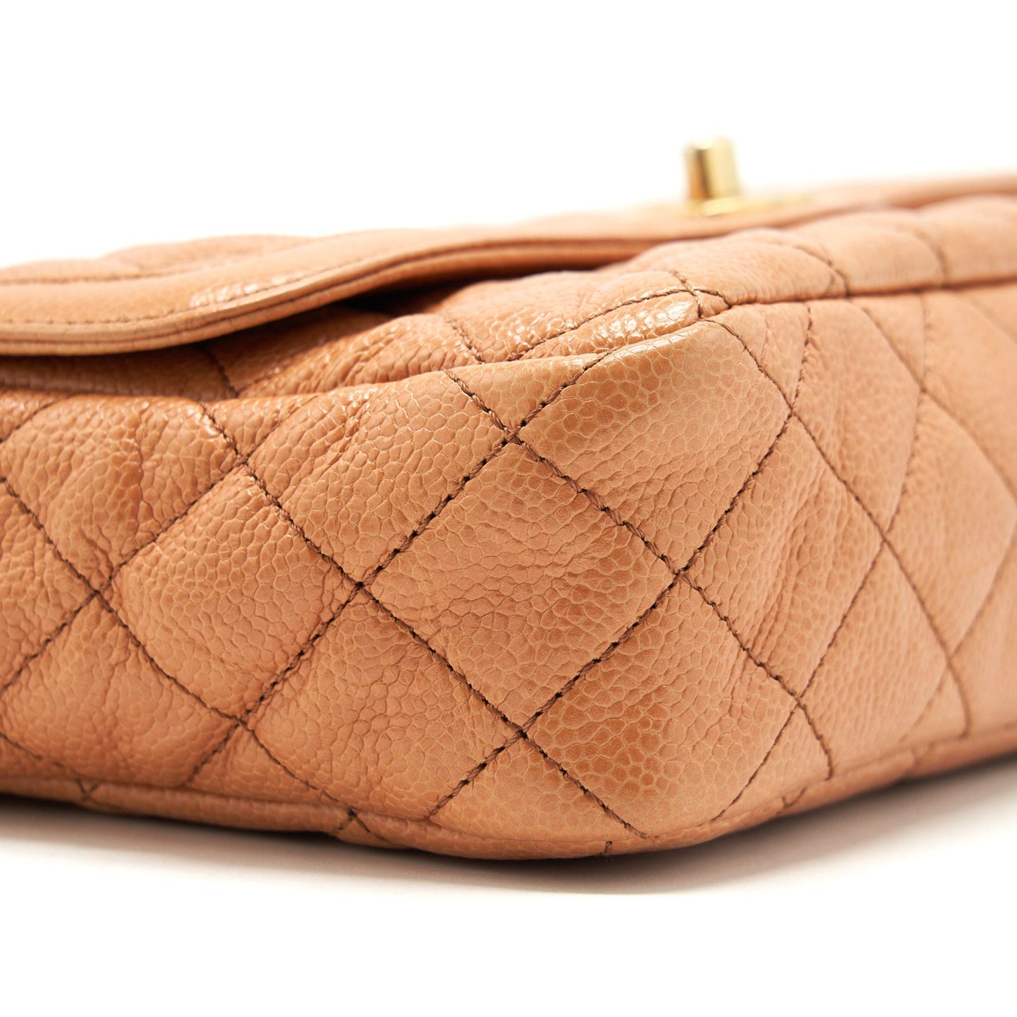 Chanel Seasonal Flap Bag Grained Calfskin Pink