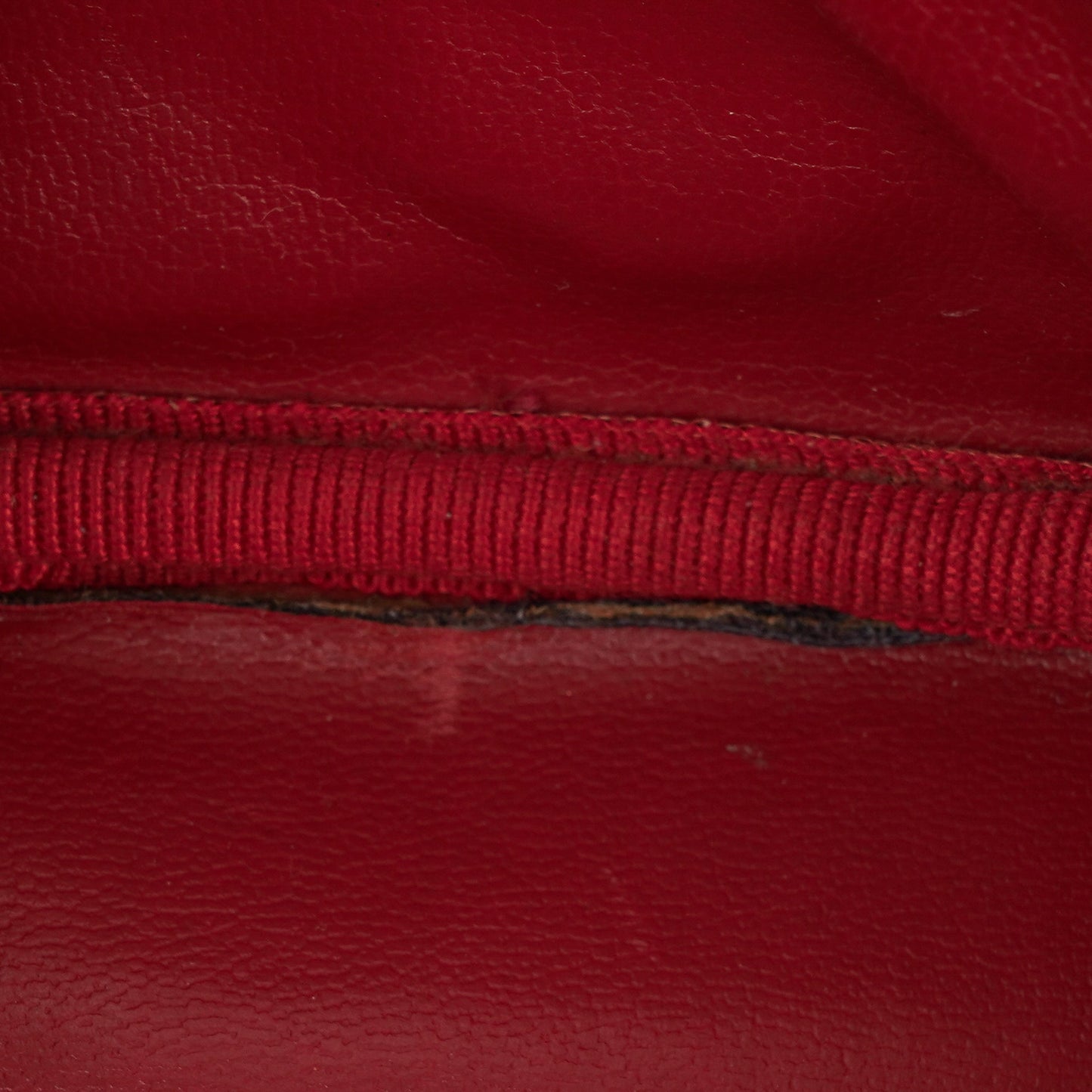 Chanel Red Leather Vanity Case