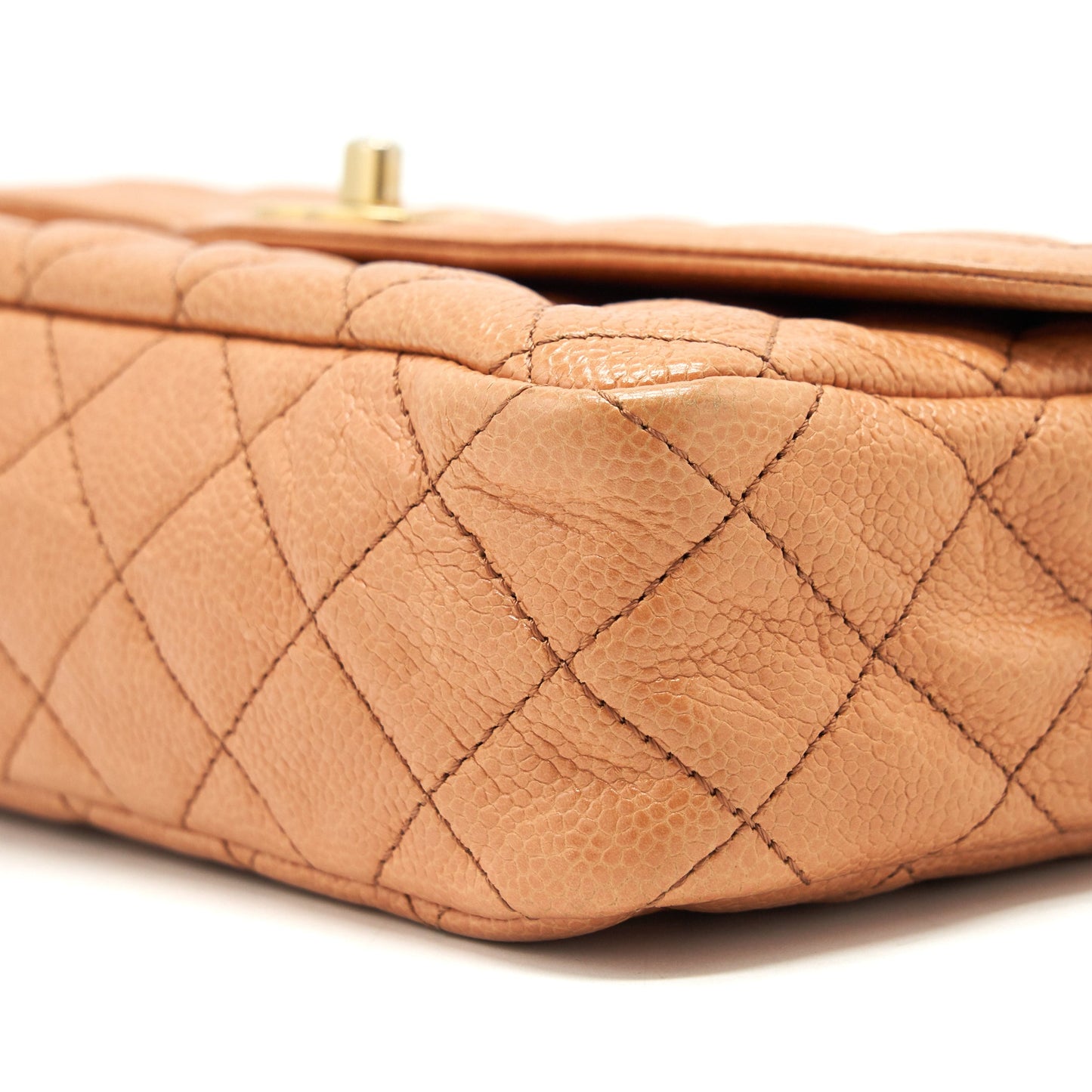Chanel Seasonal Flap Bag Grained Calfskin Pink