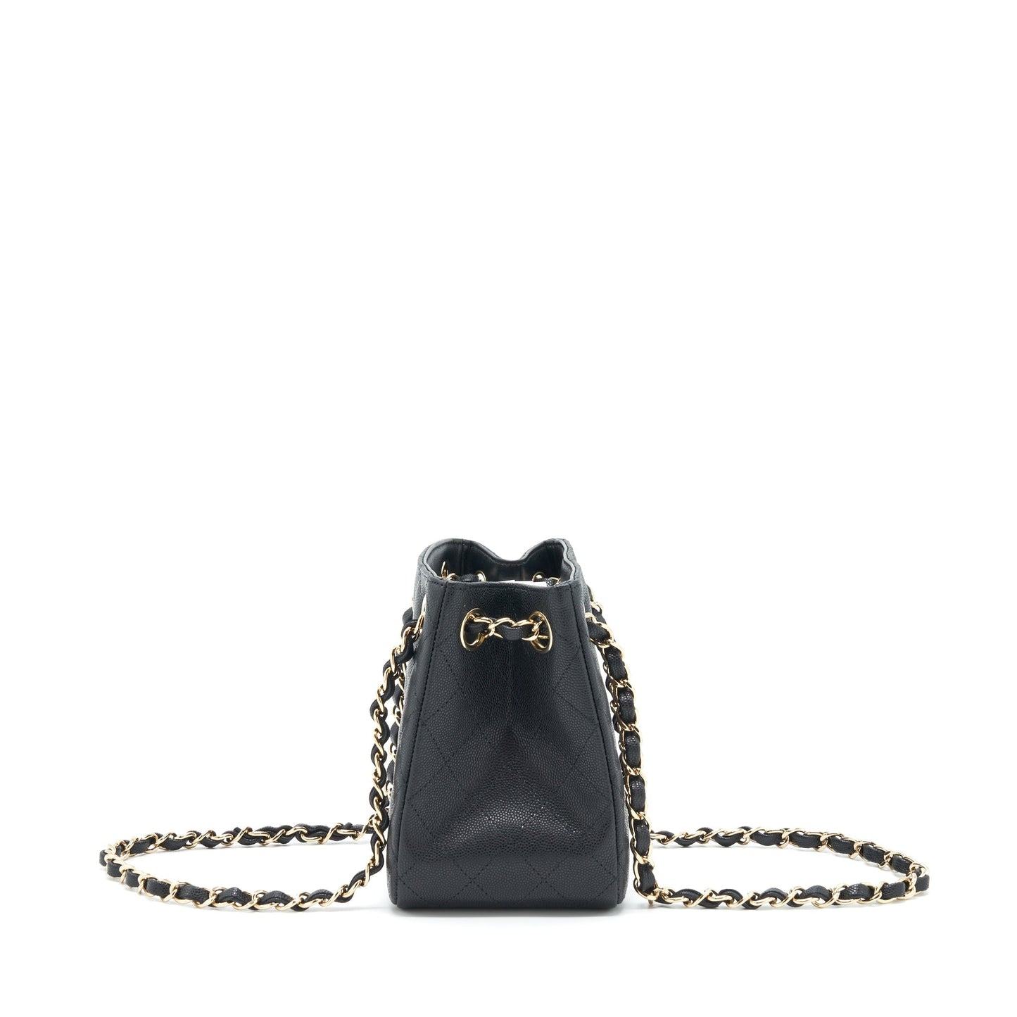 Chanel 22S Bucket Bag Caviar Black L