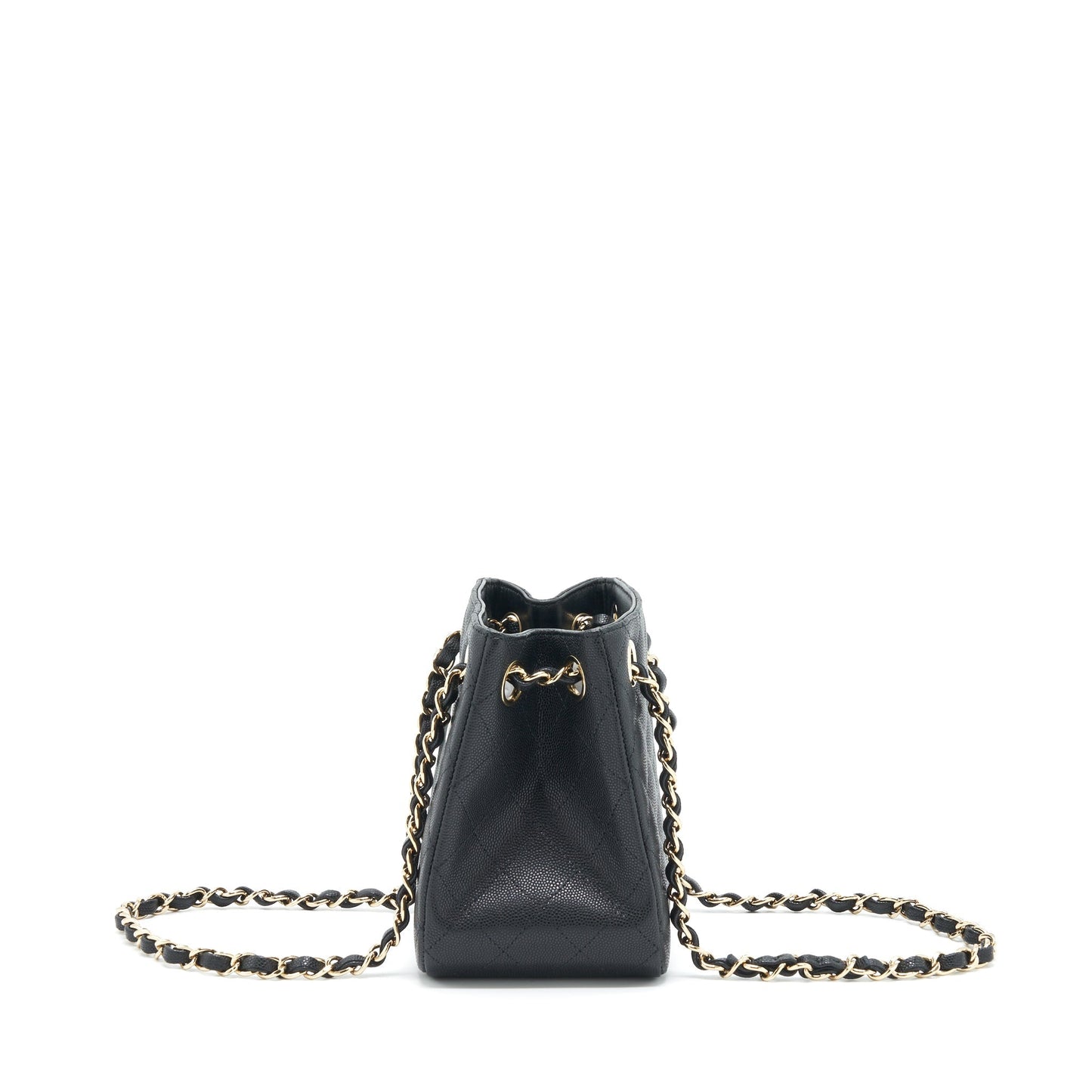 Chanel 22S Bucket Bag Caviar Black L