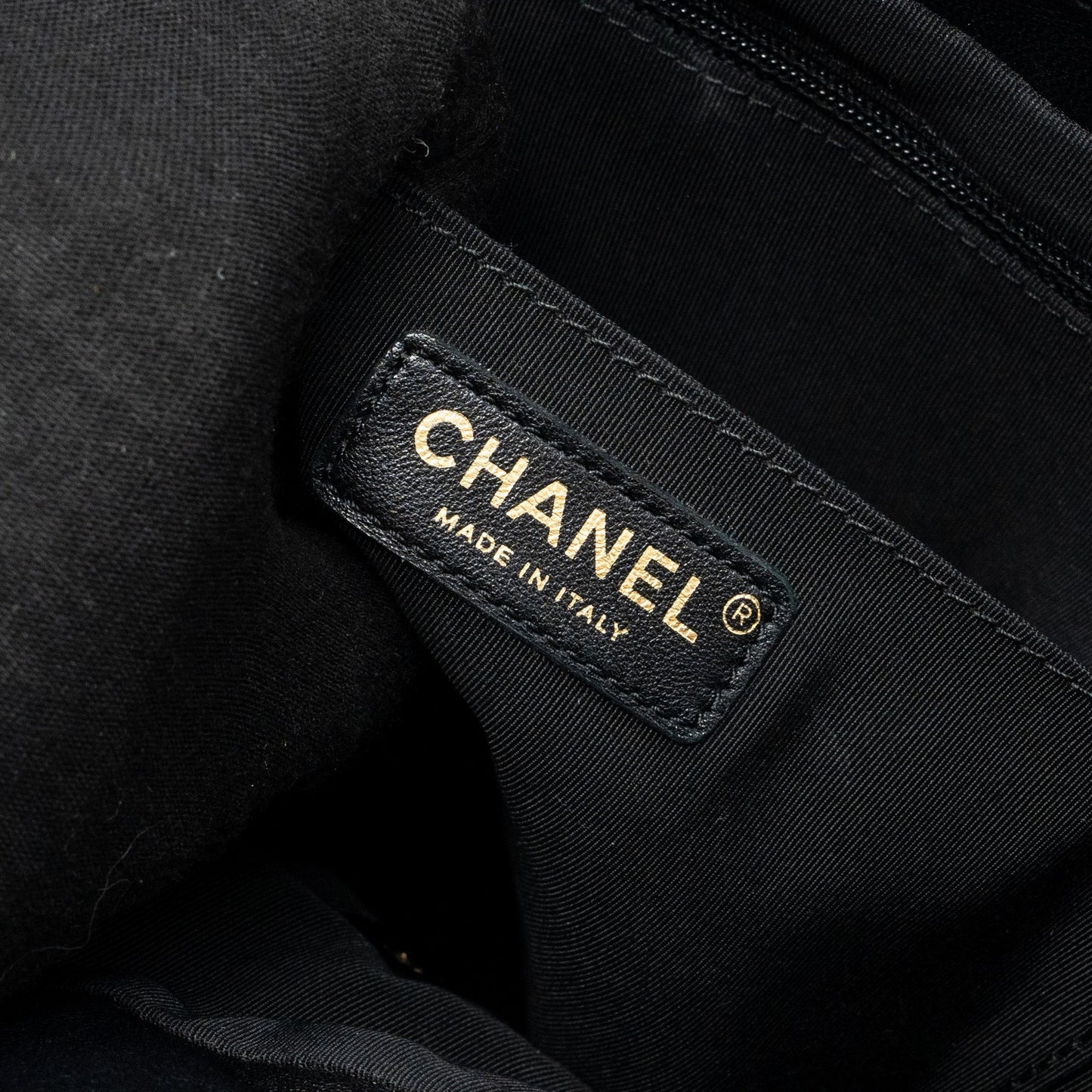 Chanel quilted flap backpack lambskin black